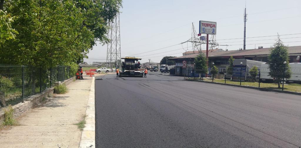 Topça bölgesinde sıcak asfalt sevinci