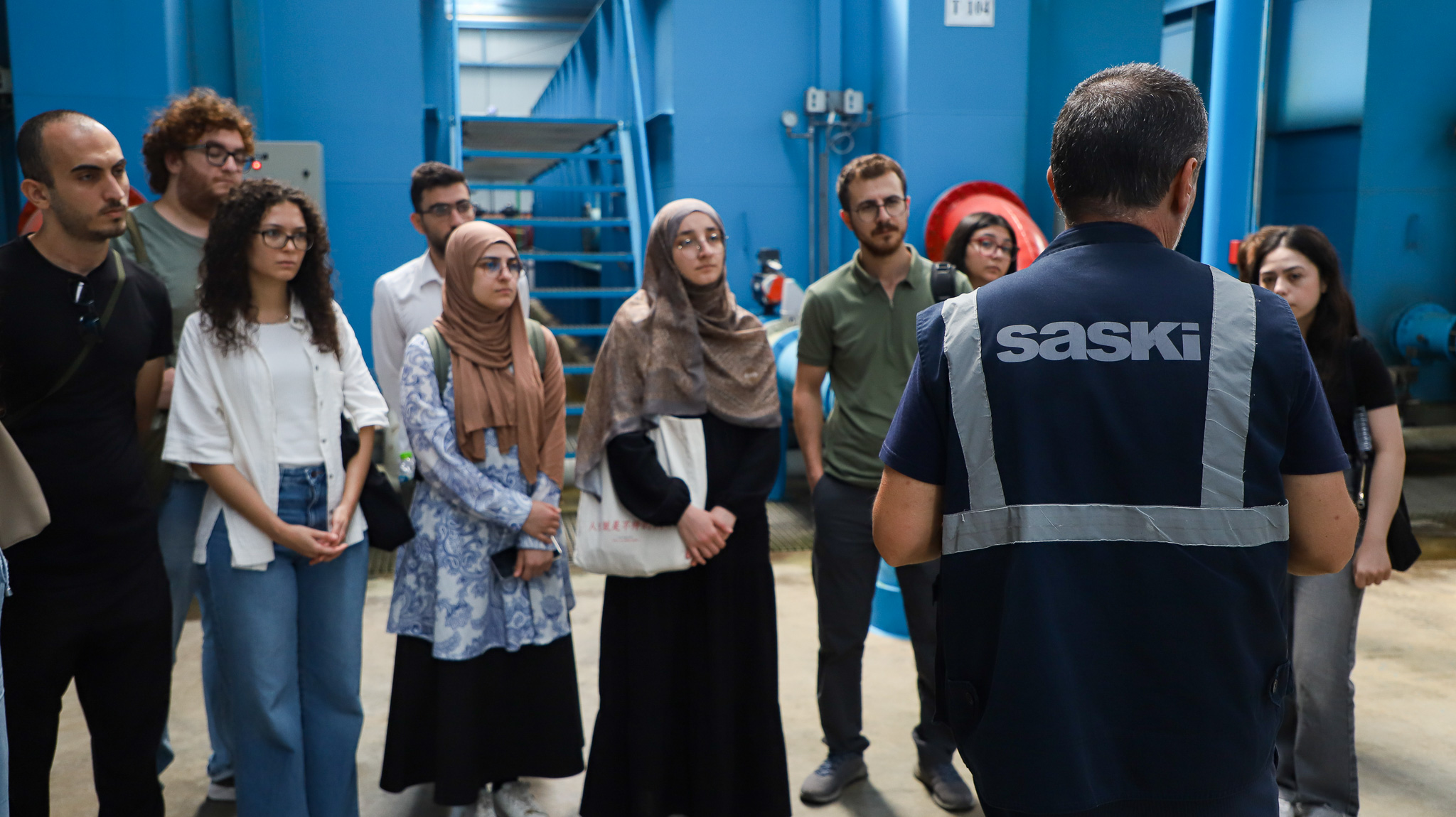 Geleceğin hekimleri SASKİ tesislerinde su ve atık su süreçlerini gözlemledi