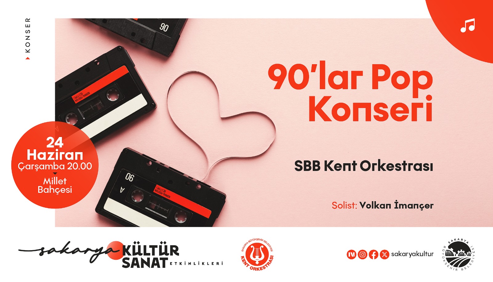 Sakarya’da yaz konserleri başlıyor: Öykü Gürman, Fettah Can, Ezginin Günlüğü, 90’lar pop… 