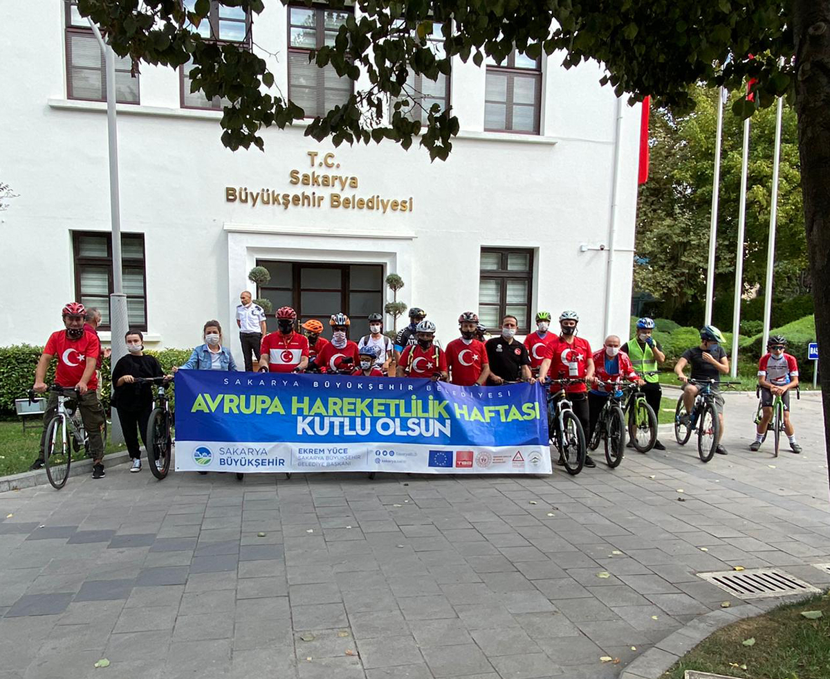 Hareketlilik haftasında pedallar Gaziler Derneği’ne çevrildi