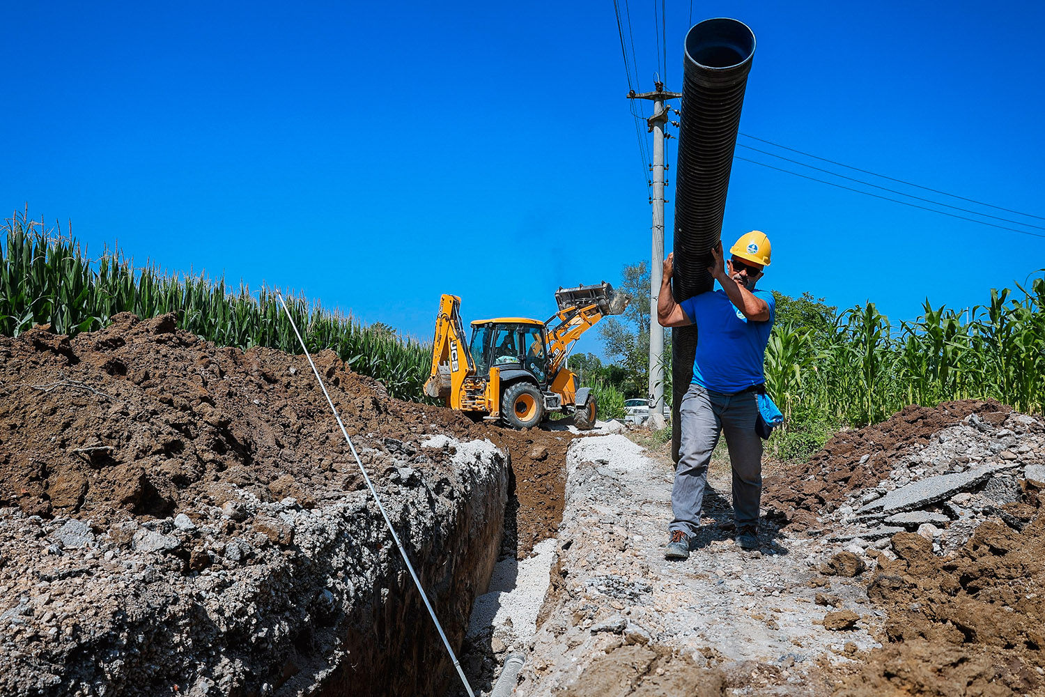“25 kilometrelik proje ile ilçenin altyapı geleceği garanti altına alınacak”
