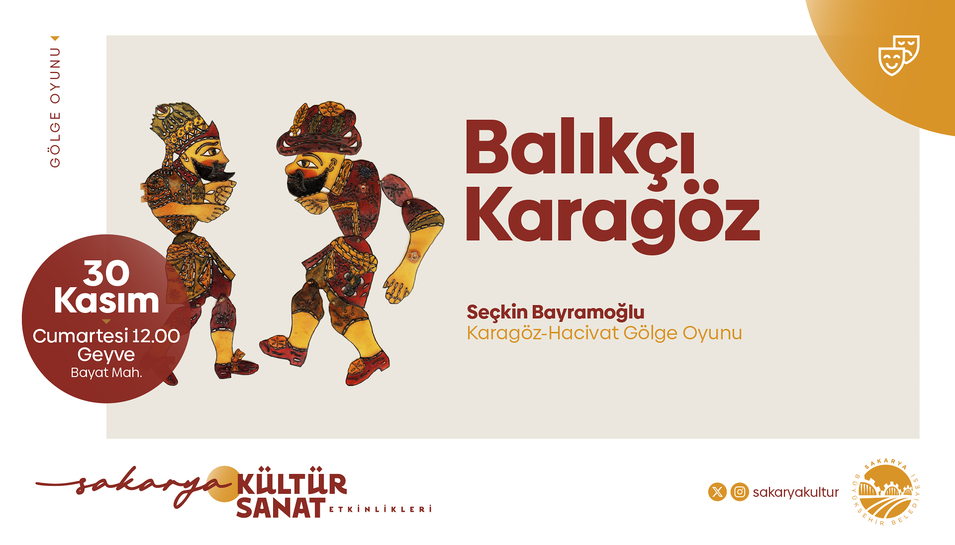 Büyükşehir Kasım kültür sanat etkinliklerinde takvim belli oldu