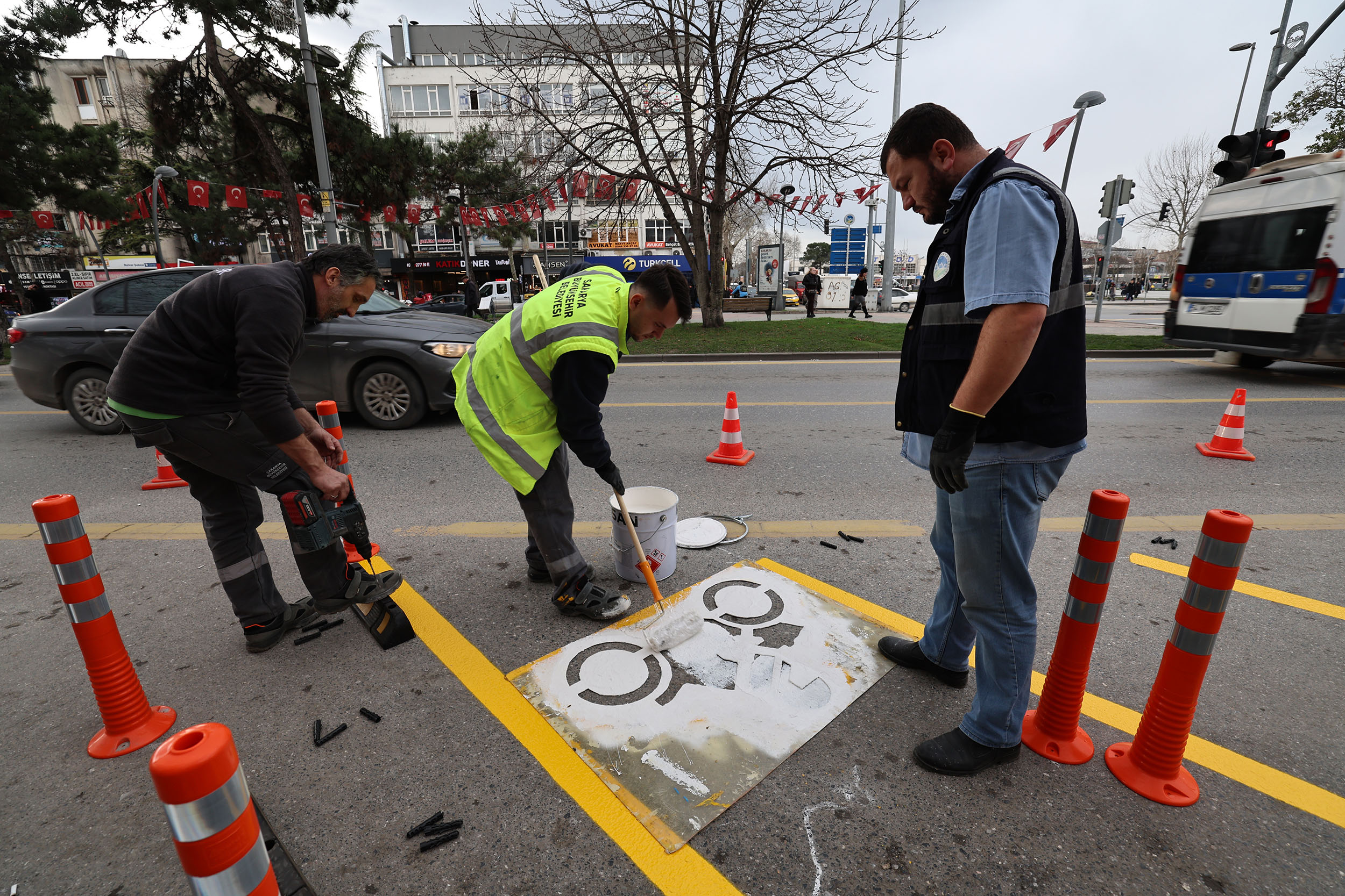 Büyükşehir’den şehir merkezinde motosikletler için düzenli park alanları