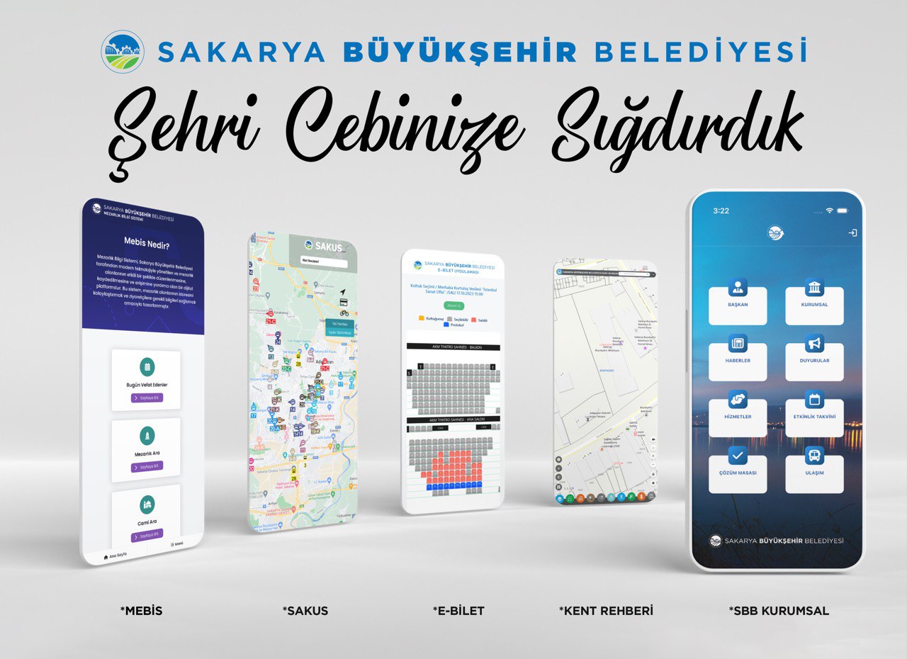 Sakarya Büyükşehir Belediyesi kendi bünyesinde yazılımlar geliştirerek teknolojik bağımsızlığı destekliyor