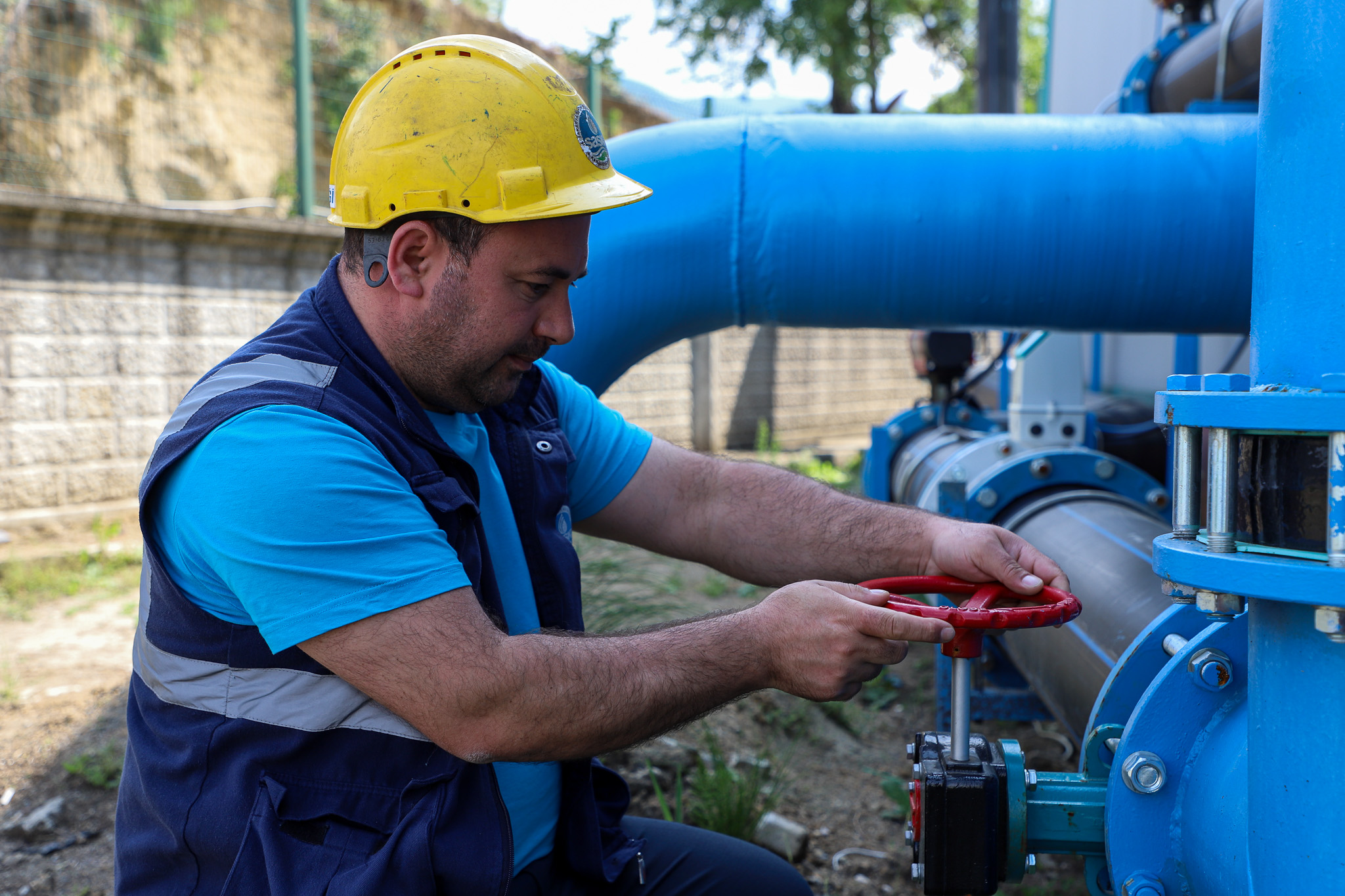 Karapürçek’te ön çökeltim sistemiyle arıtılan sular altyapı hatlarına ulaştı