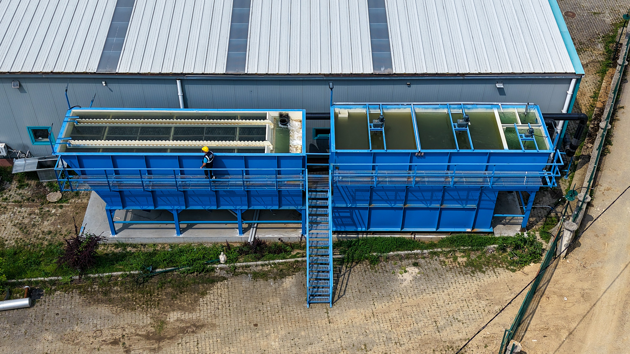 Karapürçek’te ön çökeltim sistemiyle arıtılan sular altyapı hatlarına ulaştı