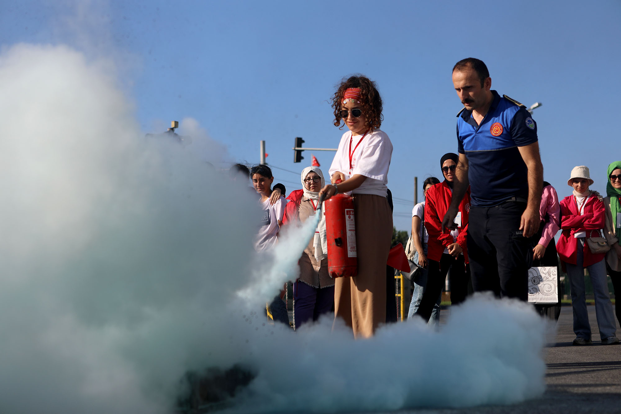 Isparta’dan gelen 40 gönüllüye yangın eğitimi