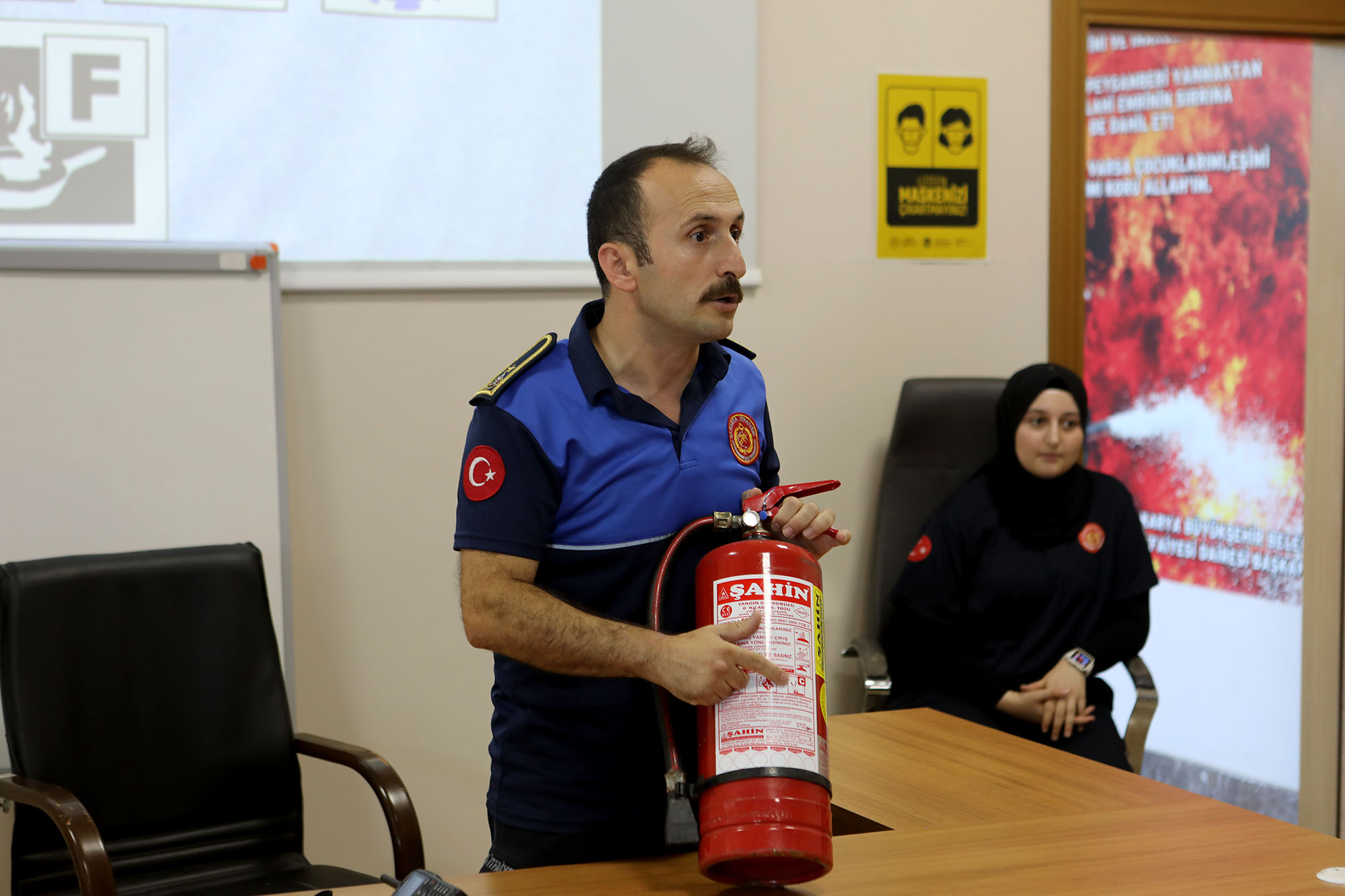 Isparta’dan gelen 40 gönüllüye yangın eğitimi