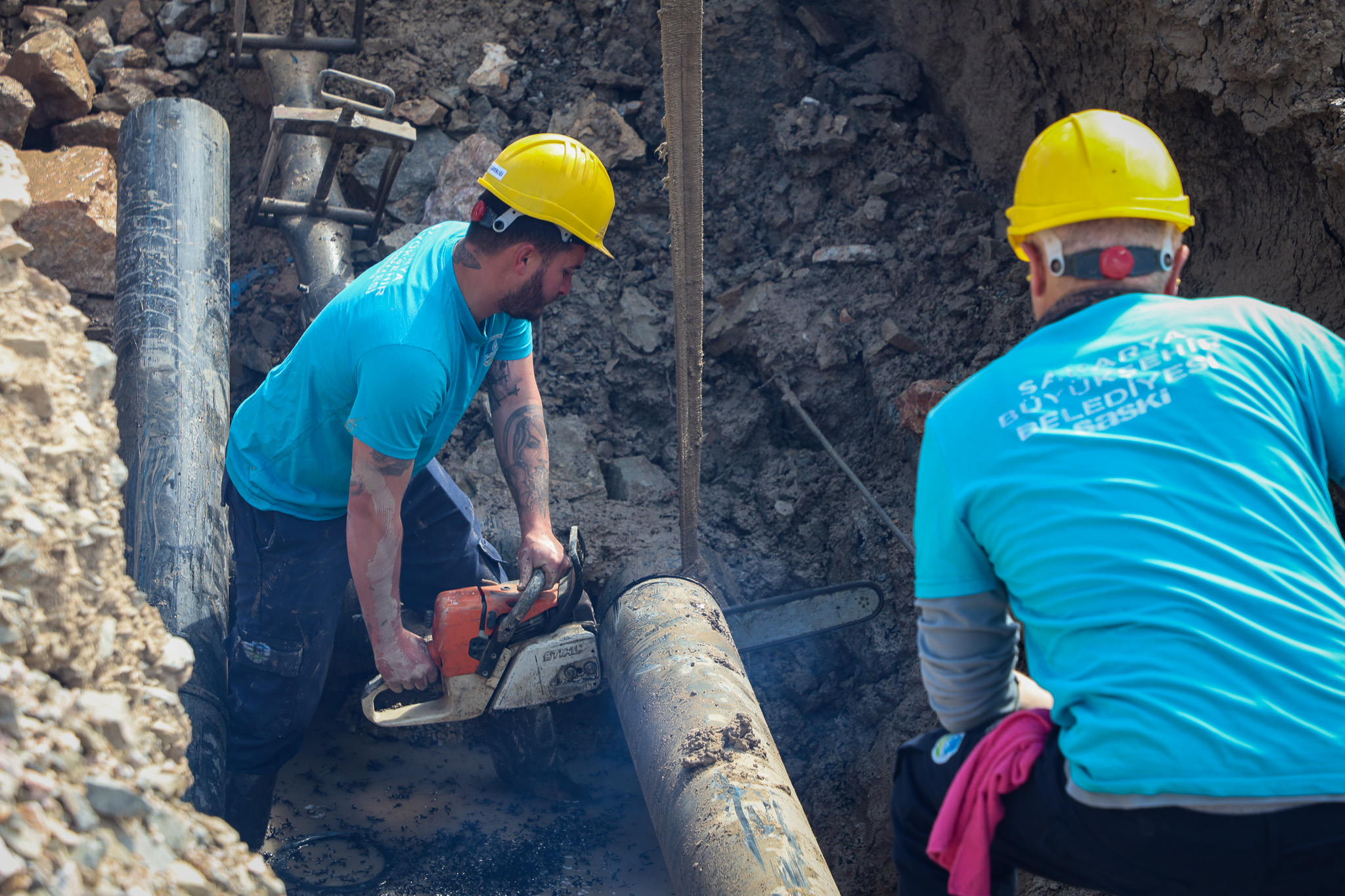 Yazlık’ın trafik yükünü azaltacak yola SASKİ’den güçlü altyapı desteği