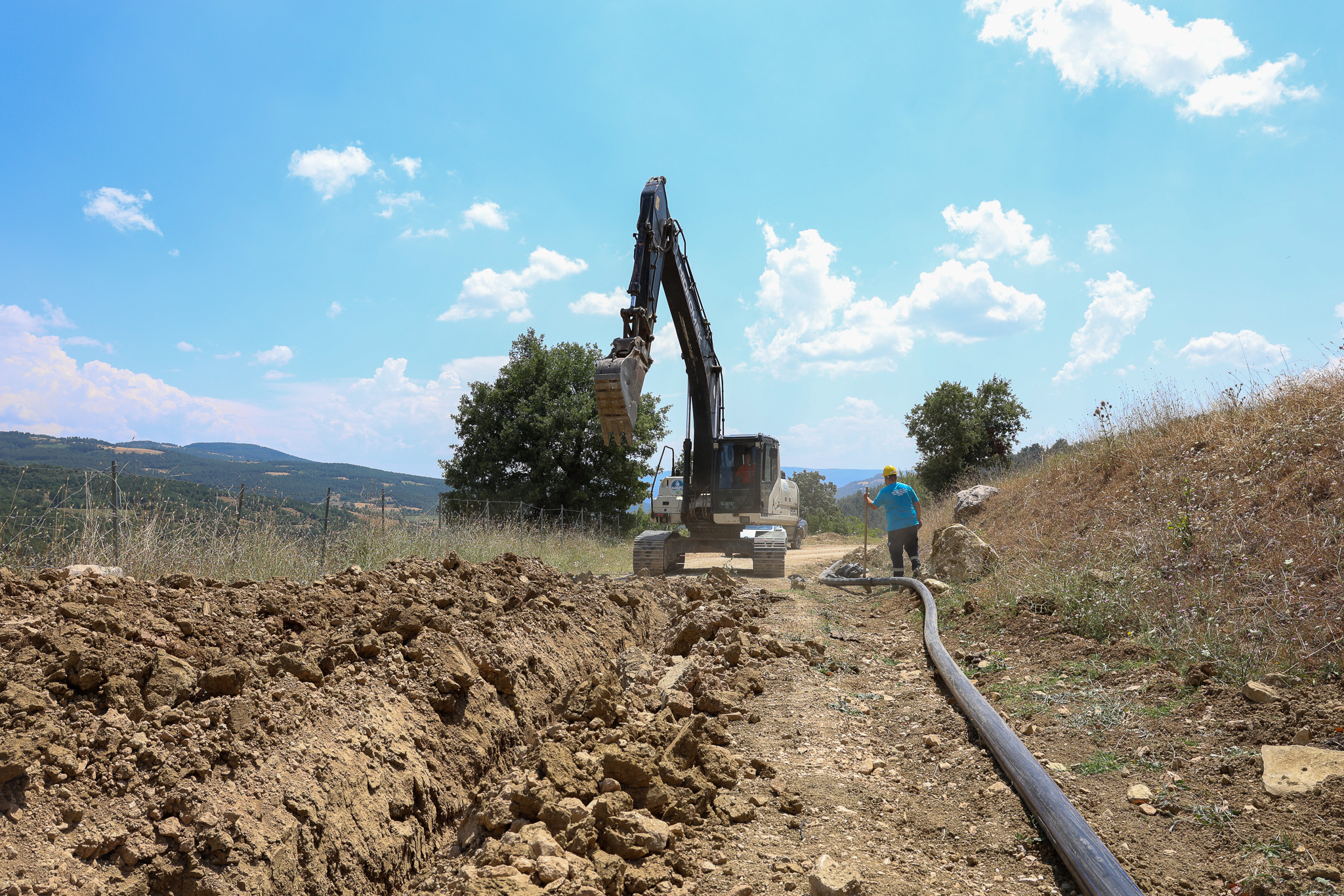 Hark Mahallesi’nin 2 bin metrelik yeni içme suyu hattında sona gelindi