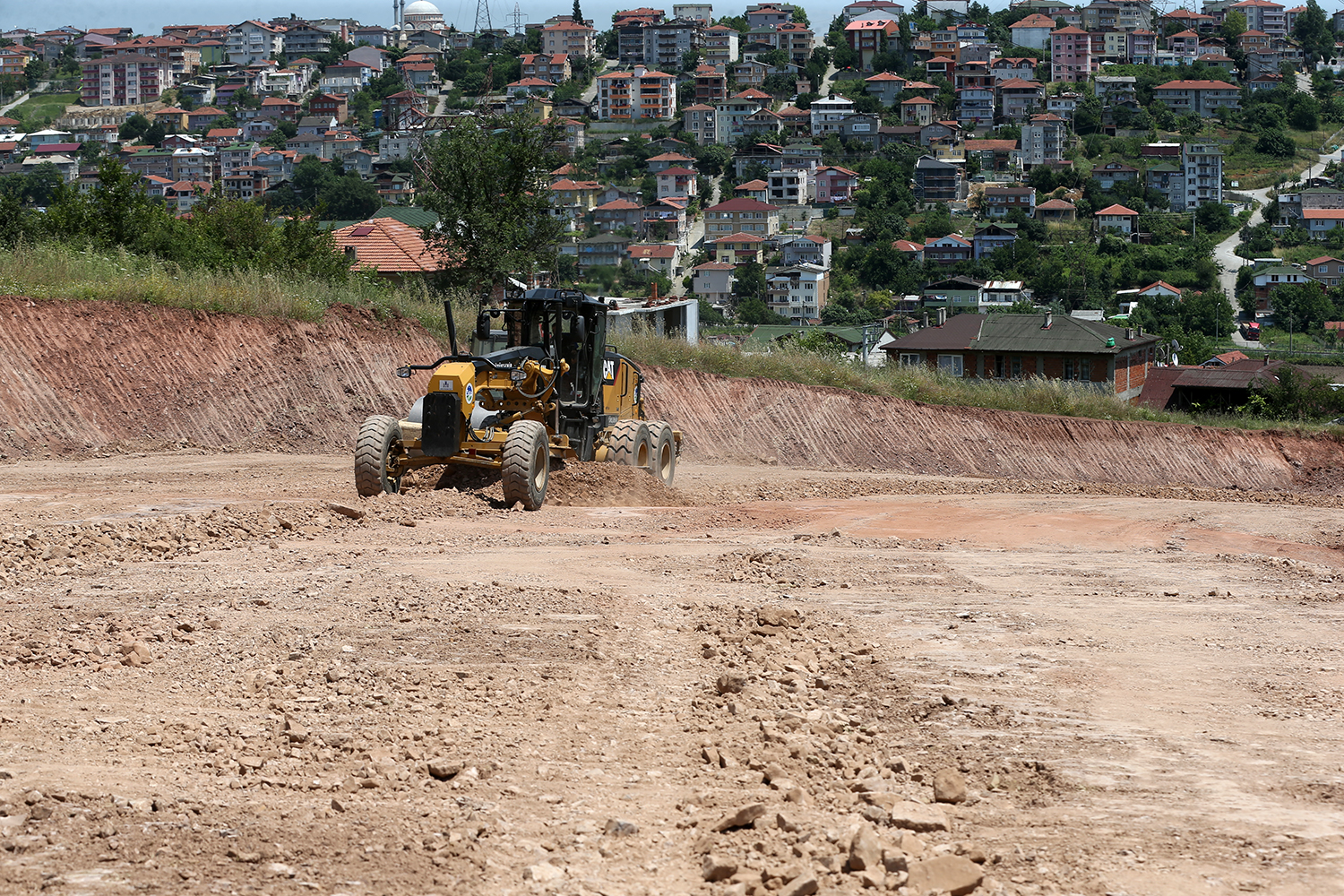 Yeni giriş kapısında çalışmalar hızlandı