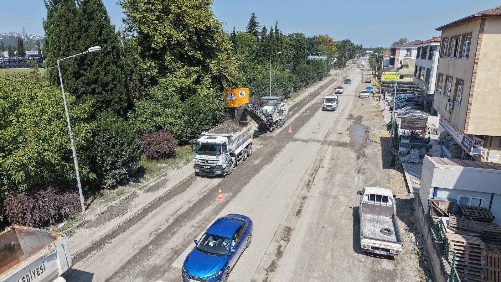 Arifiye’nin can damarında üst yapı çalışmaları başladı