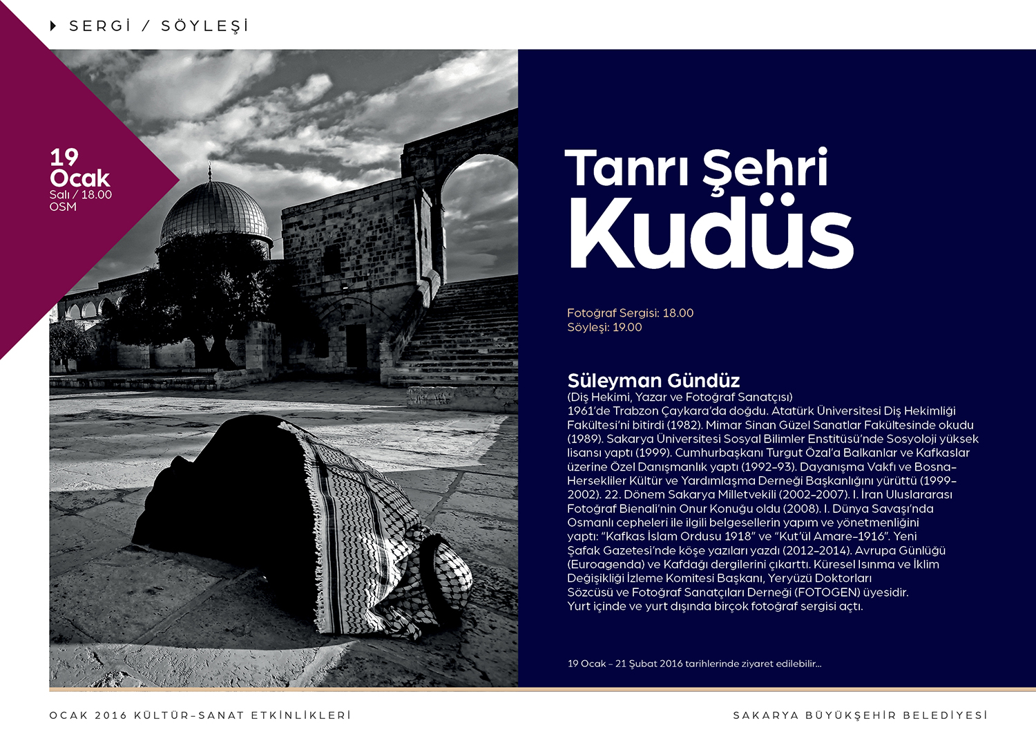 Tanrı Şehri Kudüs Sergisi OSM’de