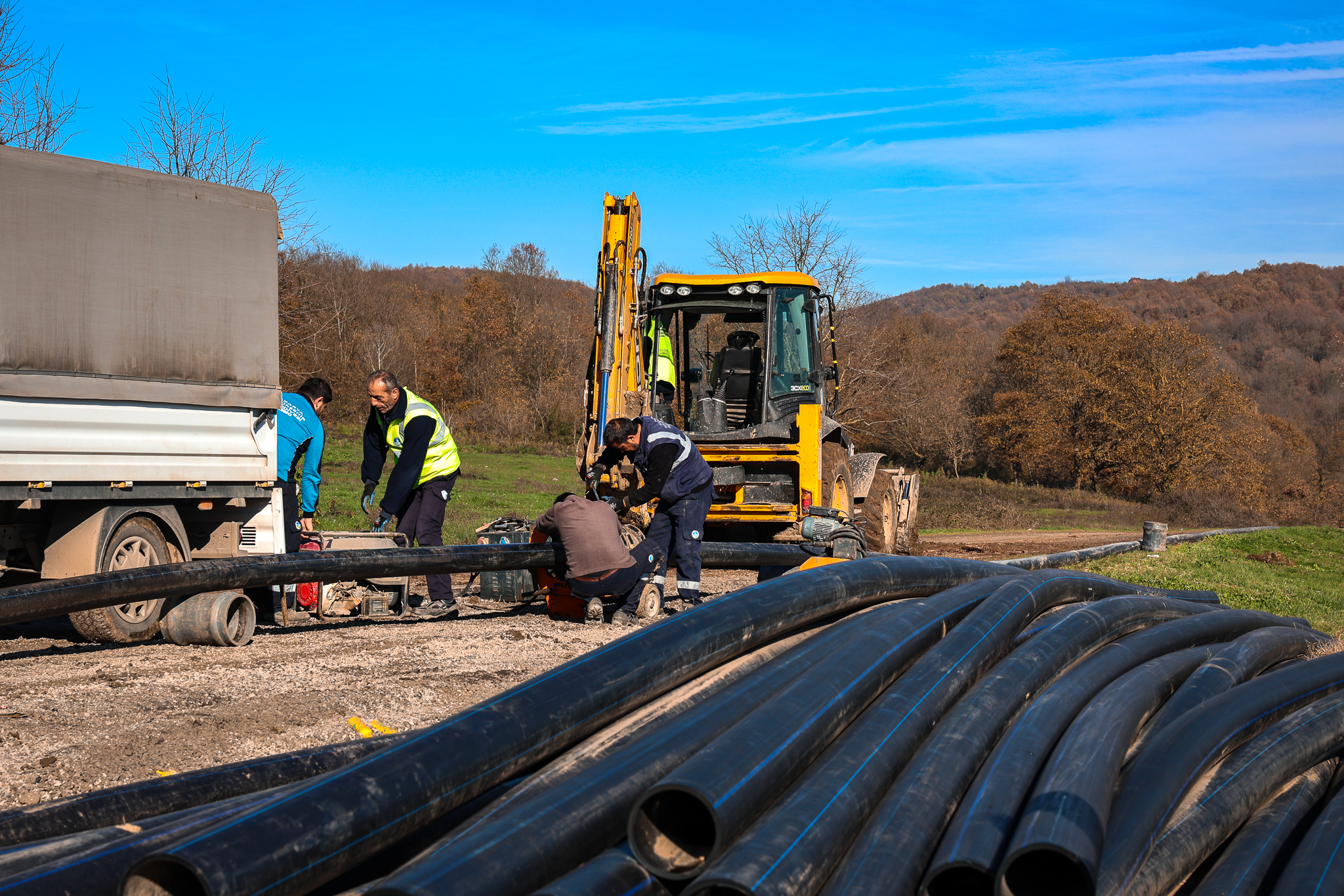 5 kilometrelik yeni hat Söğütlü Yeniköy’ün içme su geleceğinin teminatı olacak