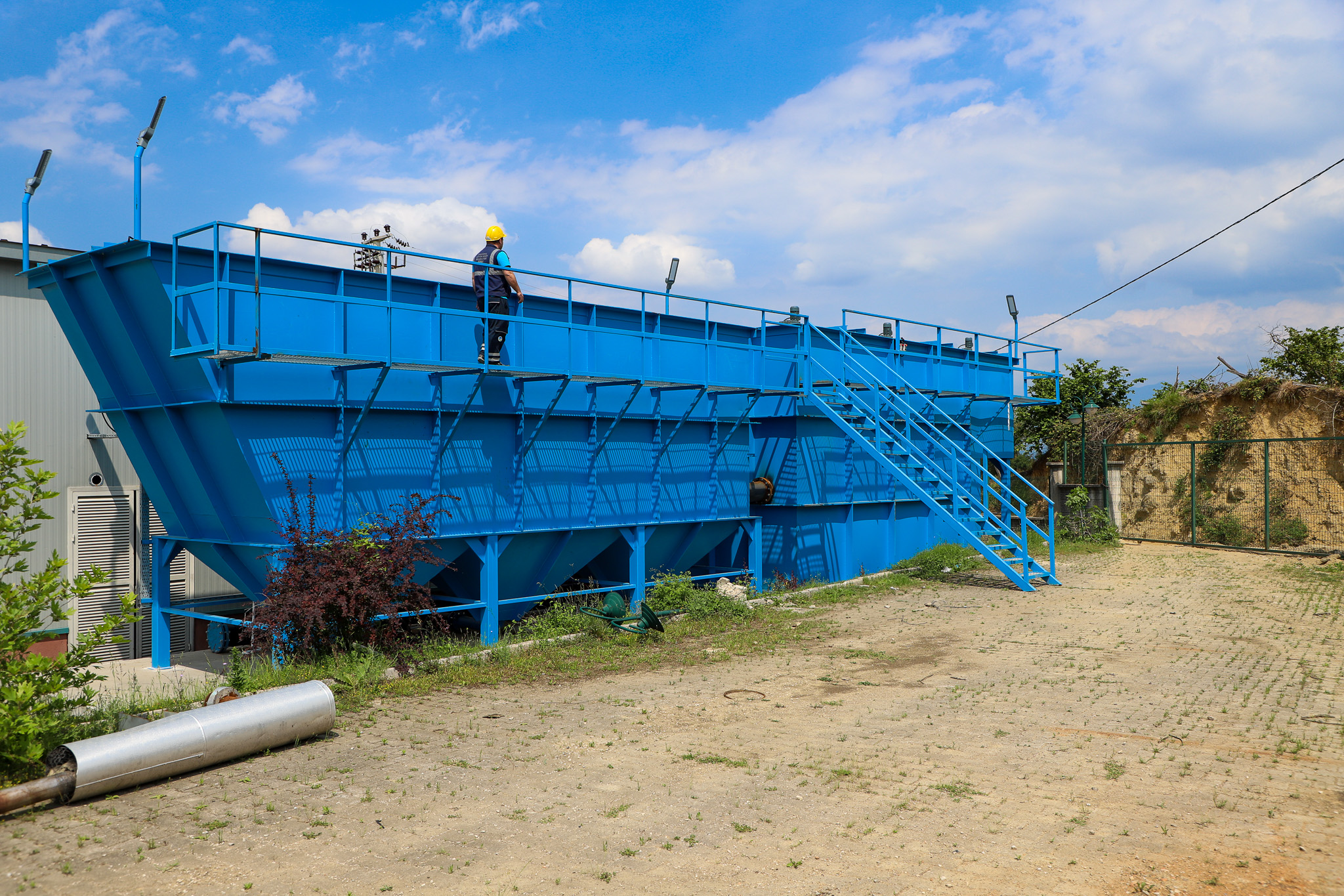 Karapürçek’te ön çökeltim sistemiyle arıtılan sular altyapı hatlarına ulaştı