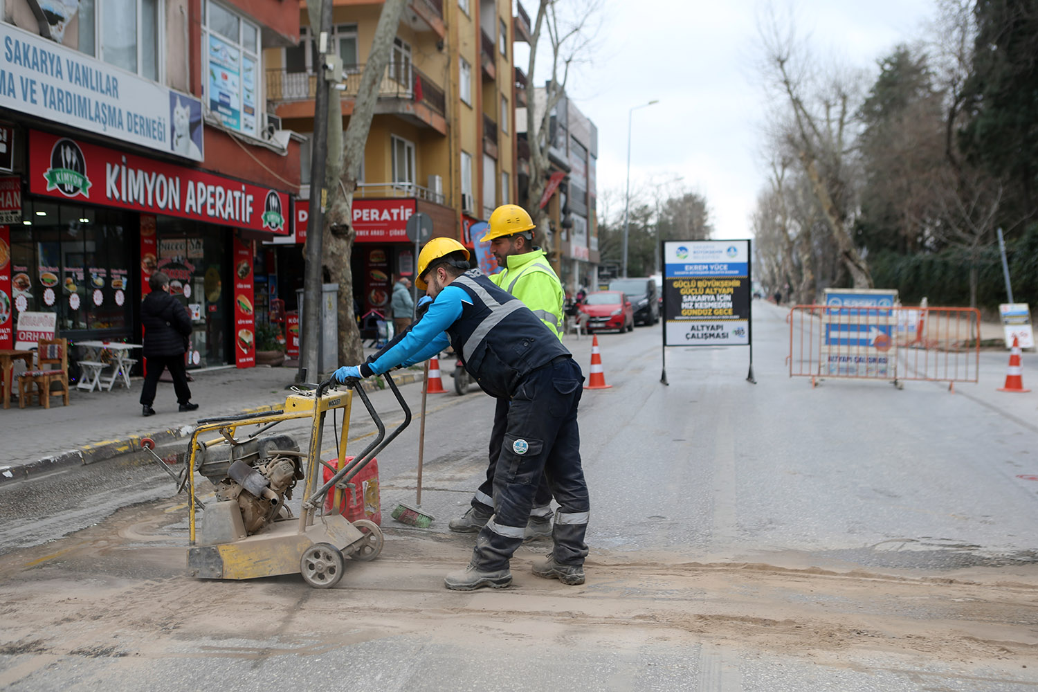 Çark Caddesi’nde dönüşüm altyapıyla başladı