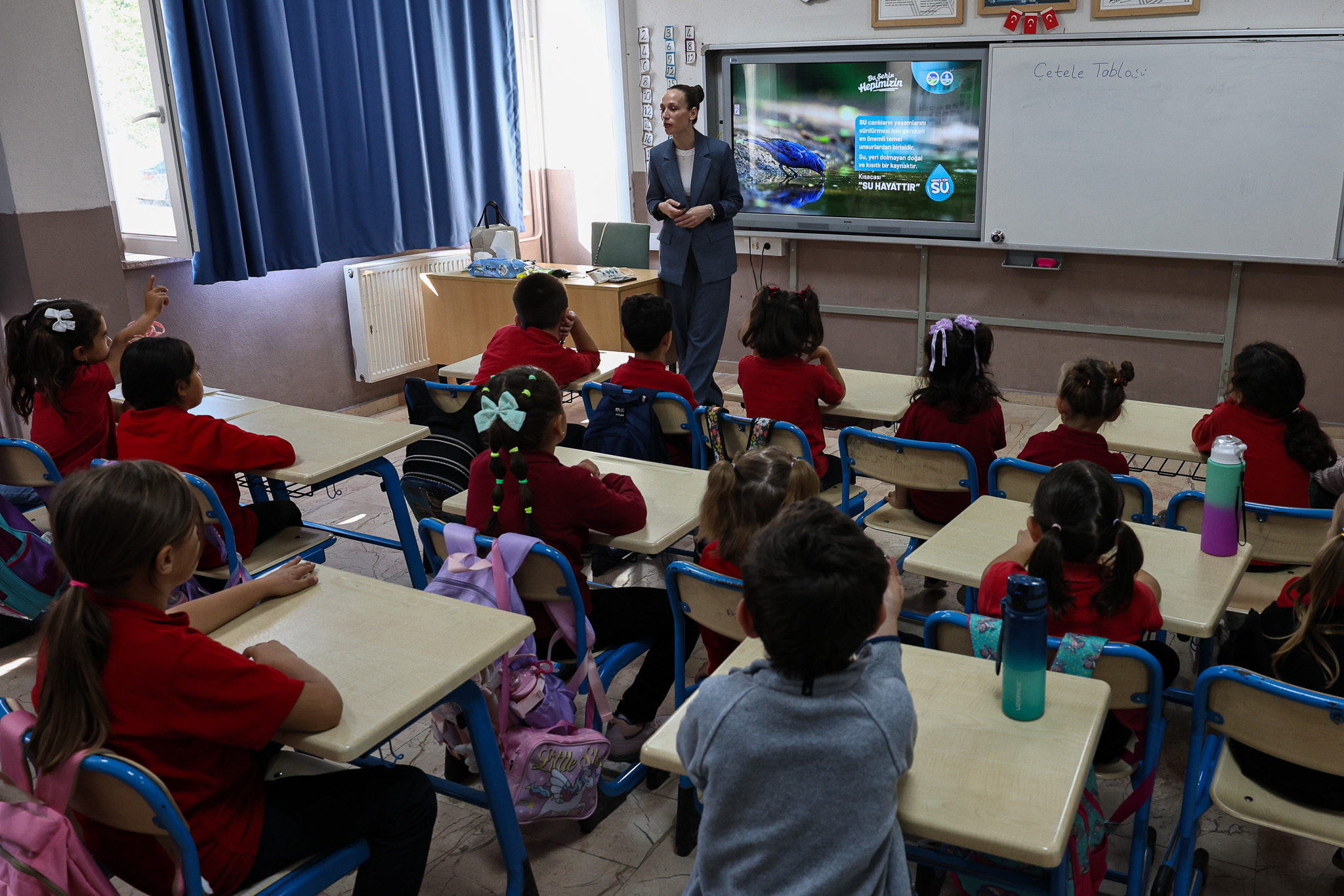 Minikler Su Müfettişi eğitimleri ile tasarruf konusunda örnek oluyor