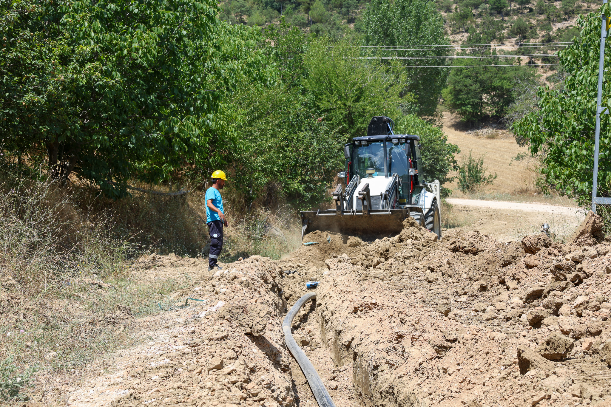 Hark Mahallesi’nin 2 bin metrelik yeni içme suyu hattında sona gelindi