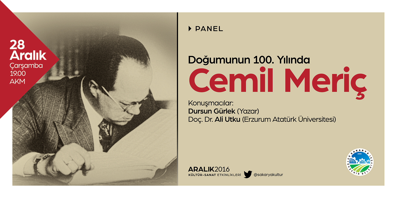 Cemil Meriç bu panelde anılacak