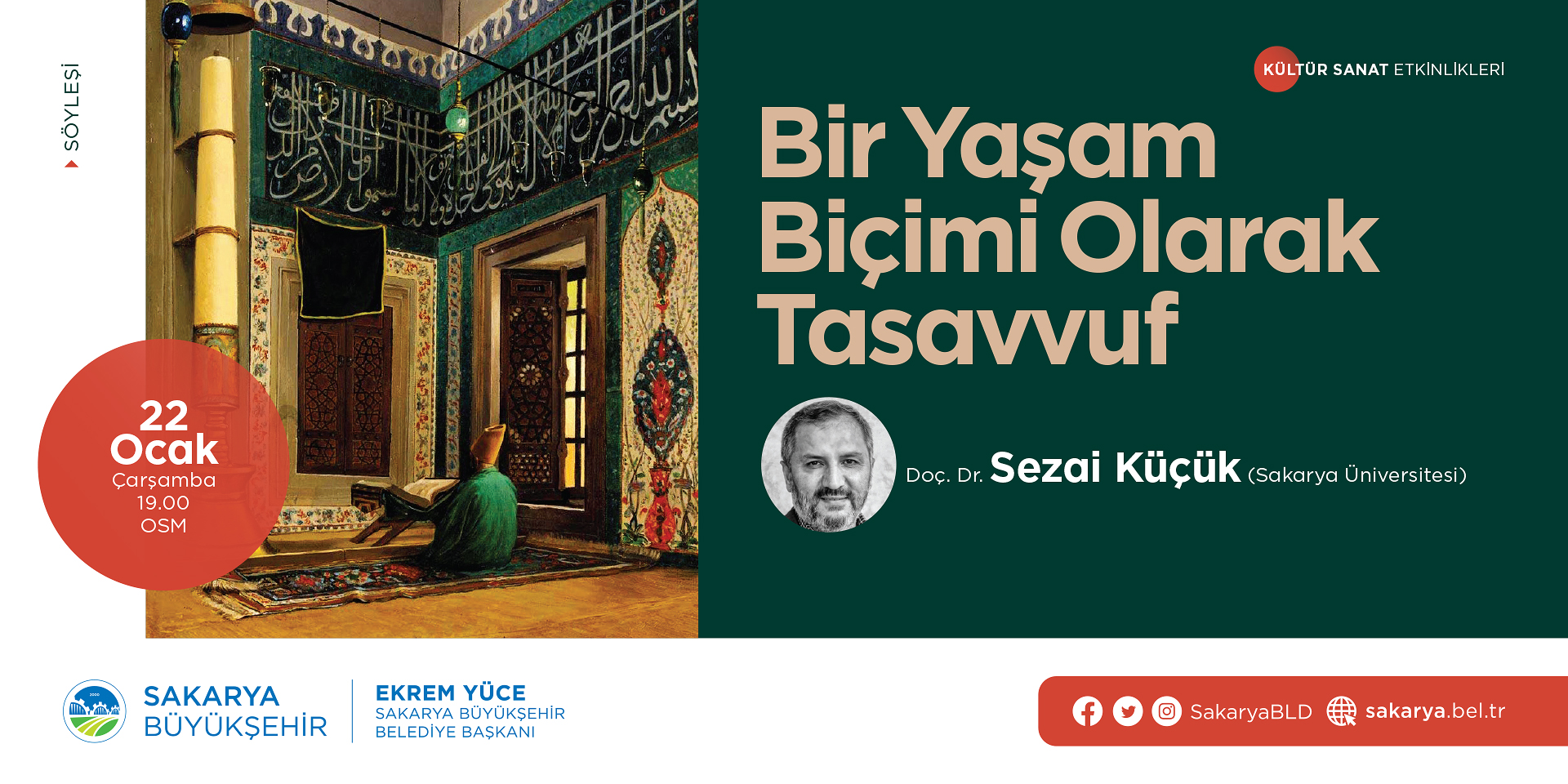 ‘Bir Yaşam Biçimi Olarak Tasavvuf’ OSM’de konuşulacak