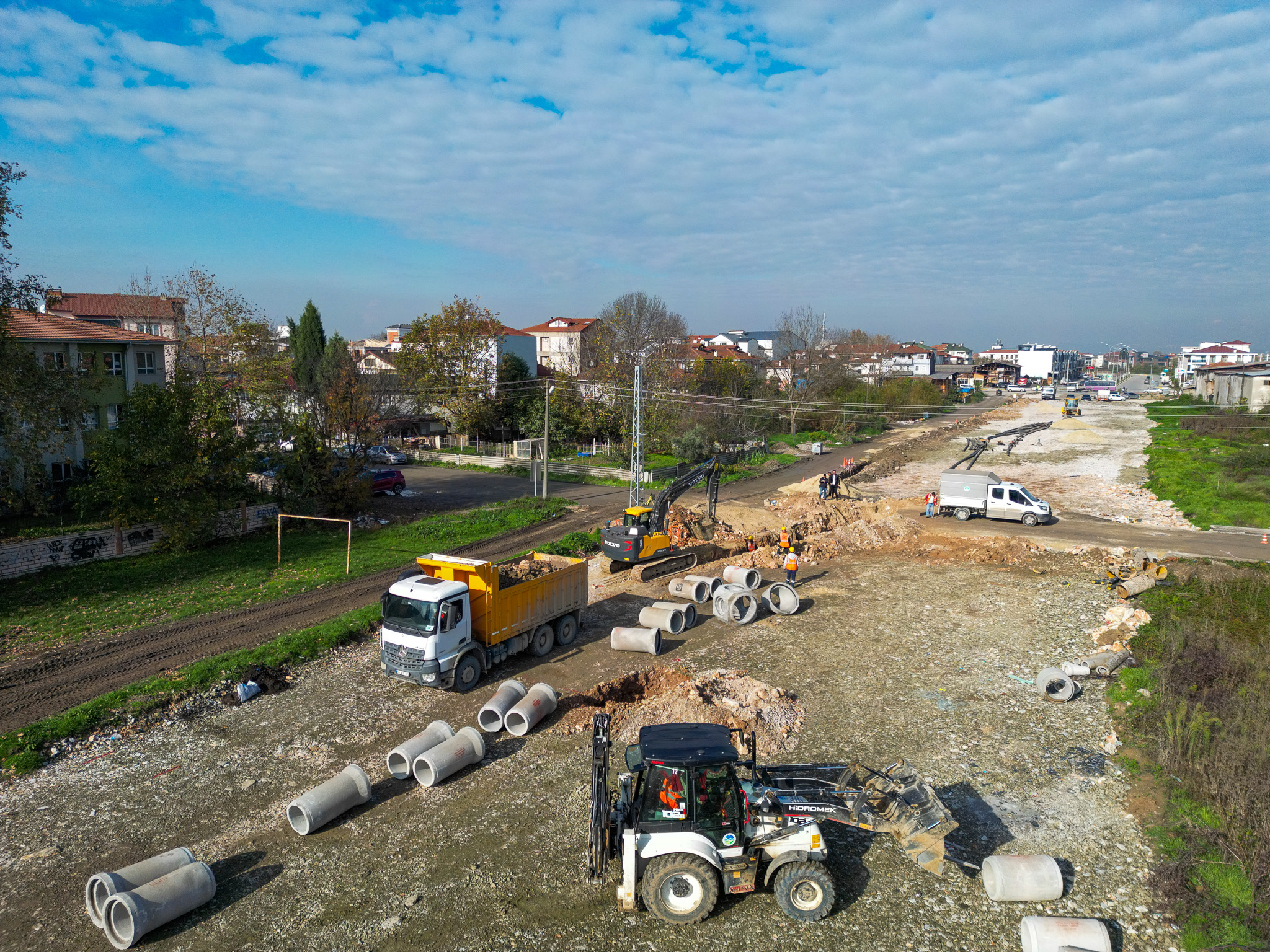 Alparslan Türkeş Caddesi’nde duble yol öncesi altyapı güçlendiriliyor