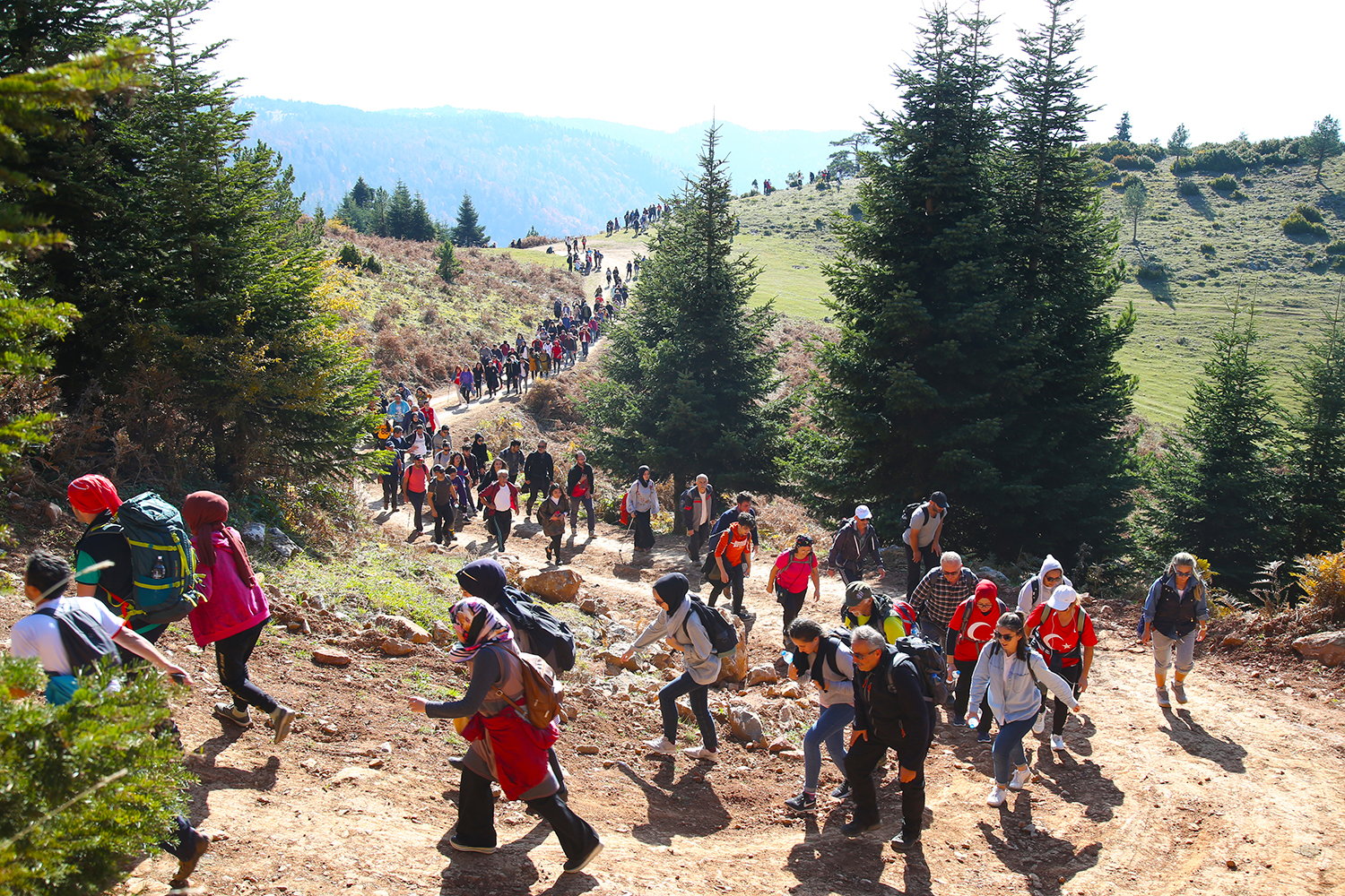 Doğaseverlerden şehrin en yüksek noktasına yolculuk