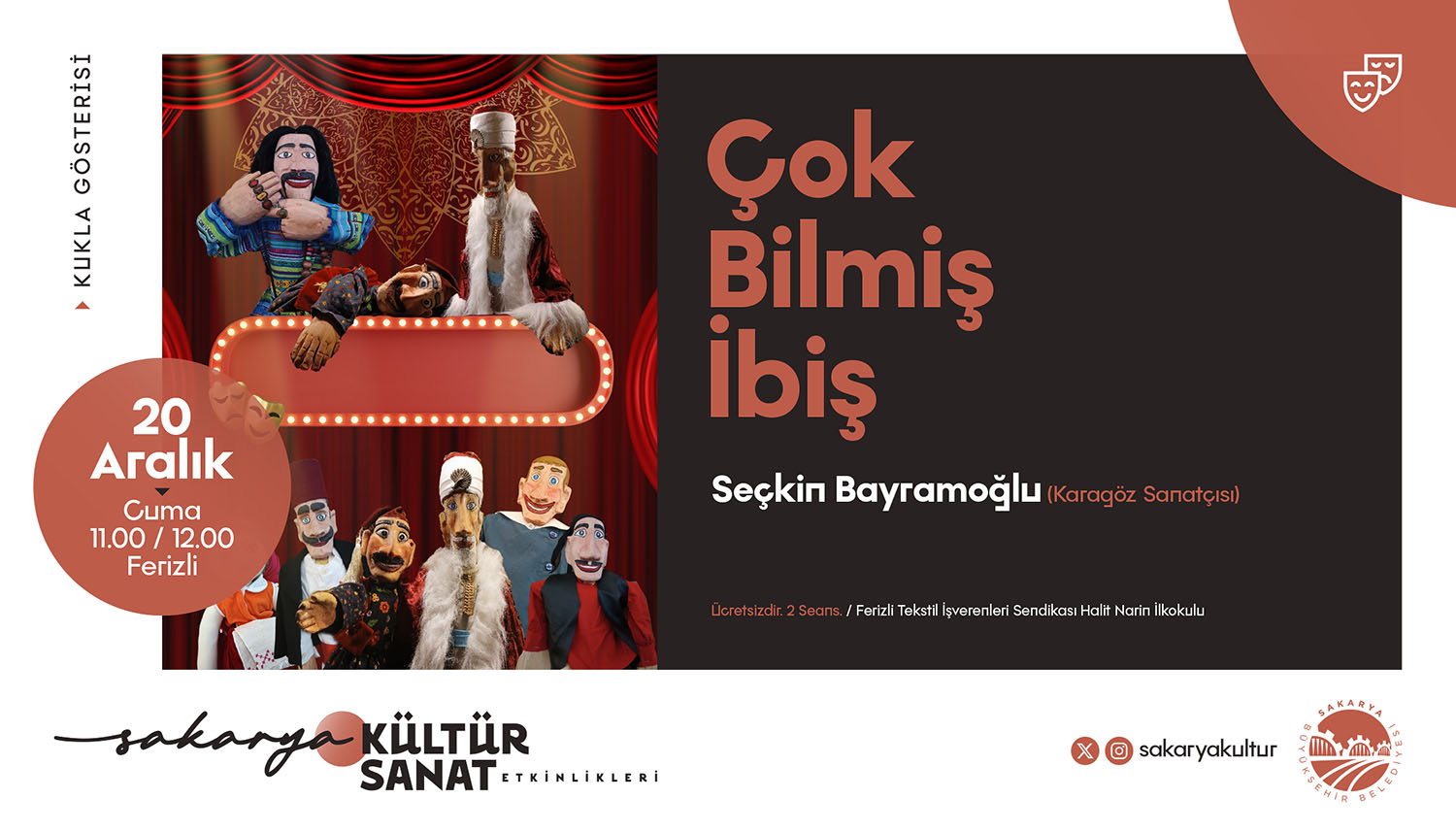Kültür sanat dostları için Büyükşehir’den dolu-dolu bir Aralık takvimi