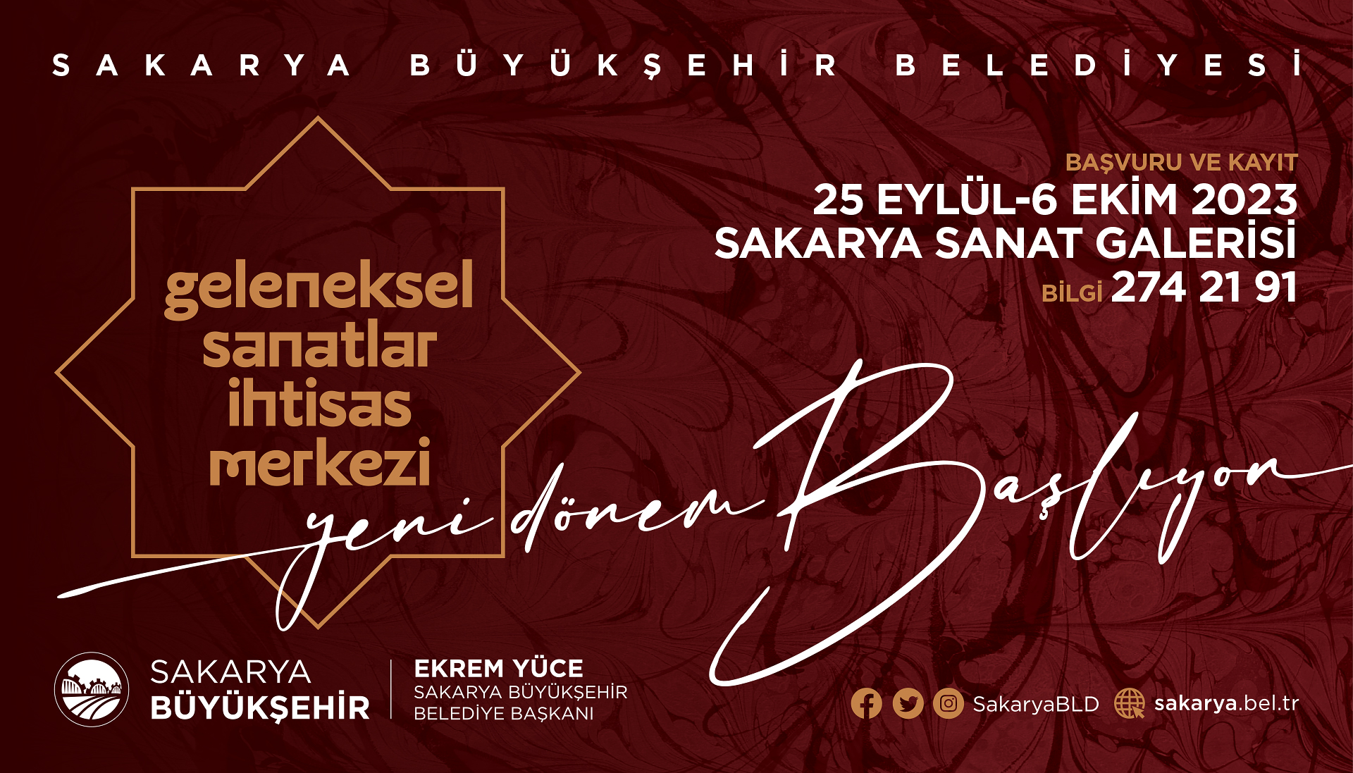 Geleneksel Sanatlar İhtisas Merkezi’nde yeni dönem kayıtları başlıyor