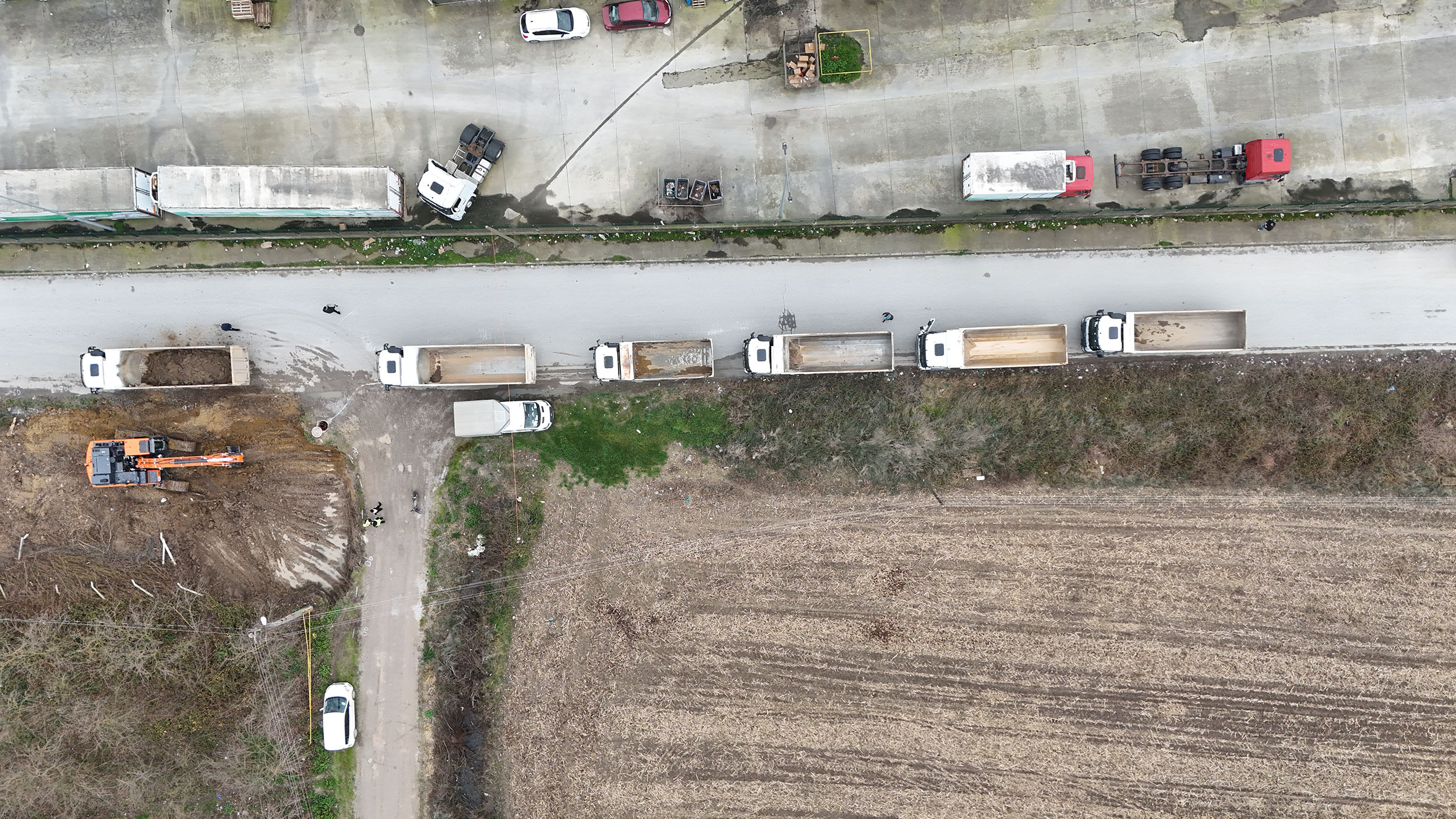 Yazlık Kavşağı’nda trafik yükünü hafifletecek duble yolda çalışmalar başladı