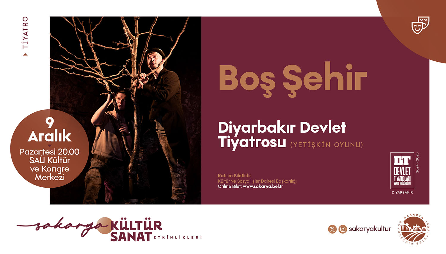 Kültür sanat dostları için Büyükşehir’den dolu-dolu bir Aralık takvimi