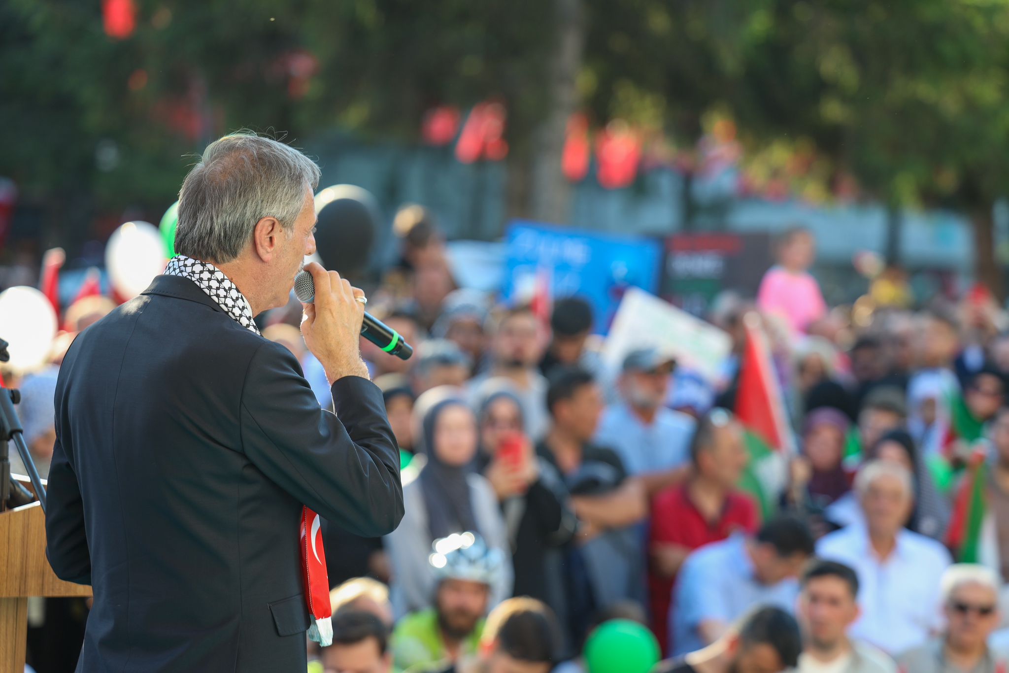 Yusuf Alemdar Filistin için sokağa dökülen binlerce Sakaryalıyla: "Filistin hepimizin davasıdır"