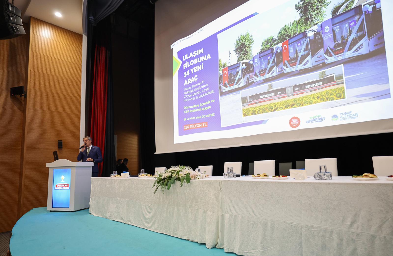 “Her anımızı şehrimizin geleceği ve insanımıza hizmet gündemiyle yaşıyoruz”