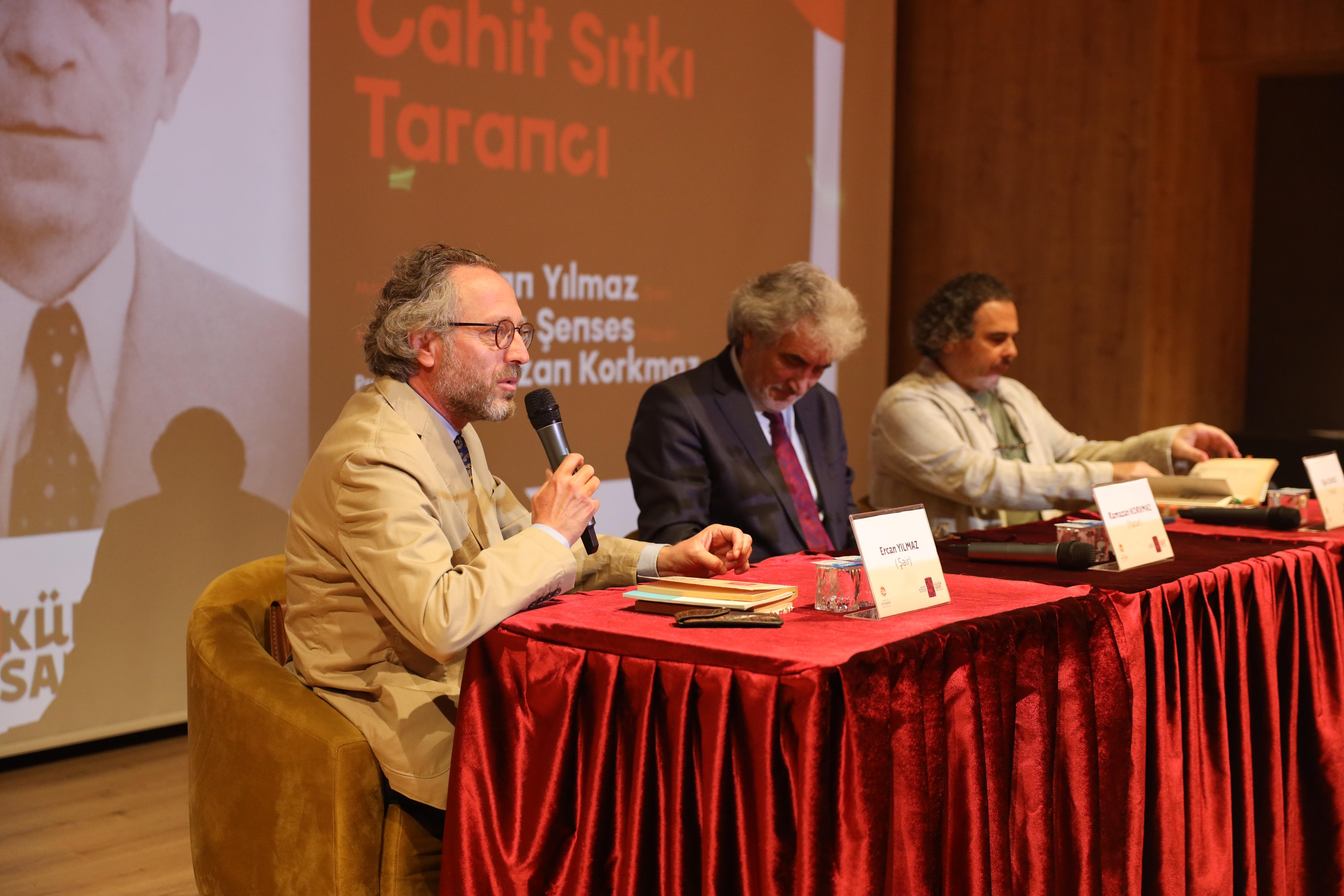 Cahit Sıtkı Tarancı’nın yaşamı ve şiir dünyası AKM’de konuşuldu