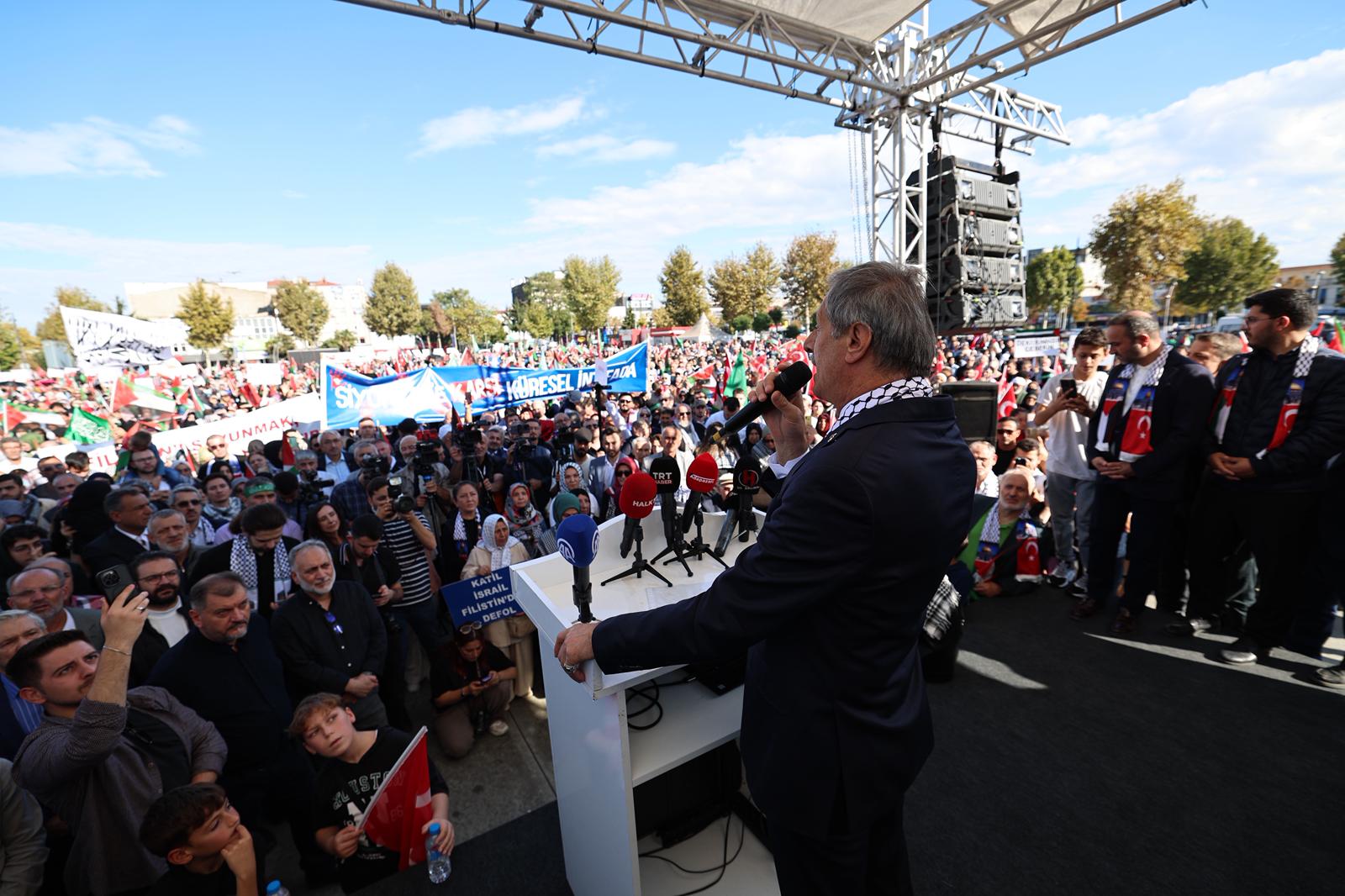 Başkan Alemdar: “Sakarya mazlumun yanında olduğunu bir kez daha gösterdi”