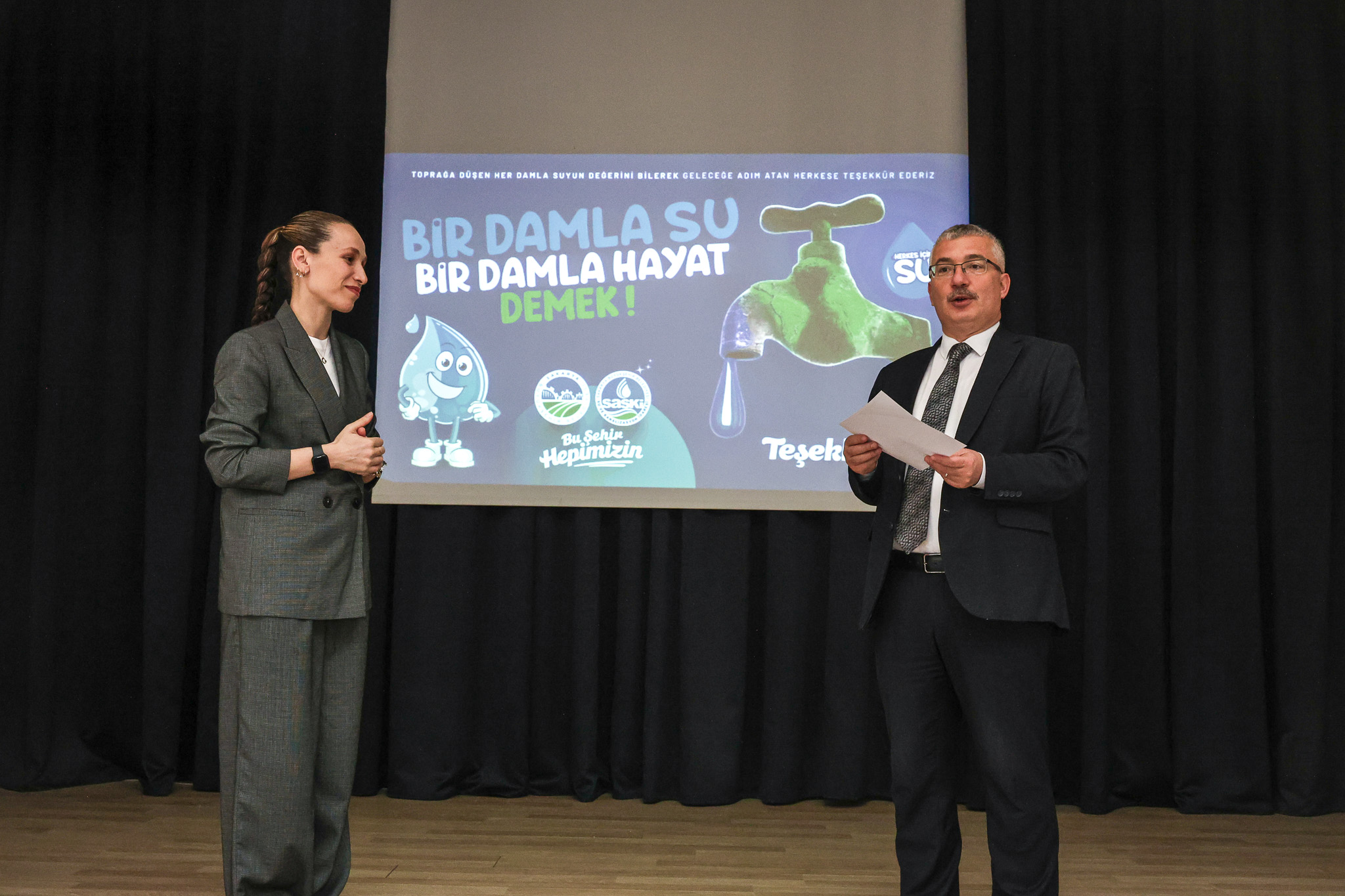 SASKİ, suyun yaşam döngüsünü okul sıralarında anlattı