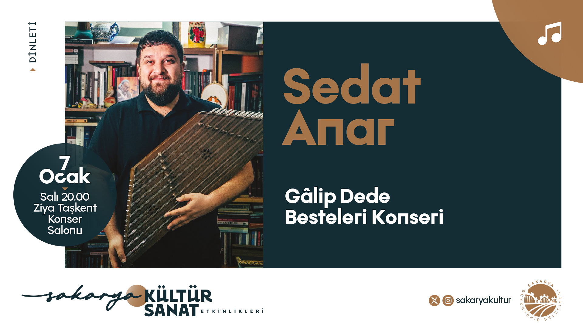 Sakarya kültür sanatta 2025’e dolu dizgin başlıyor: Tiyatro, panel, dinleti…