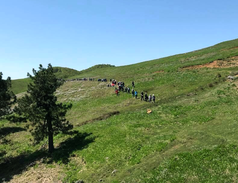 Kirpiyan Yaylası’nda yürüdüler