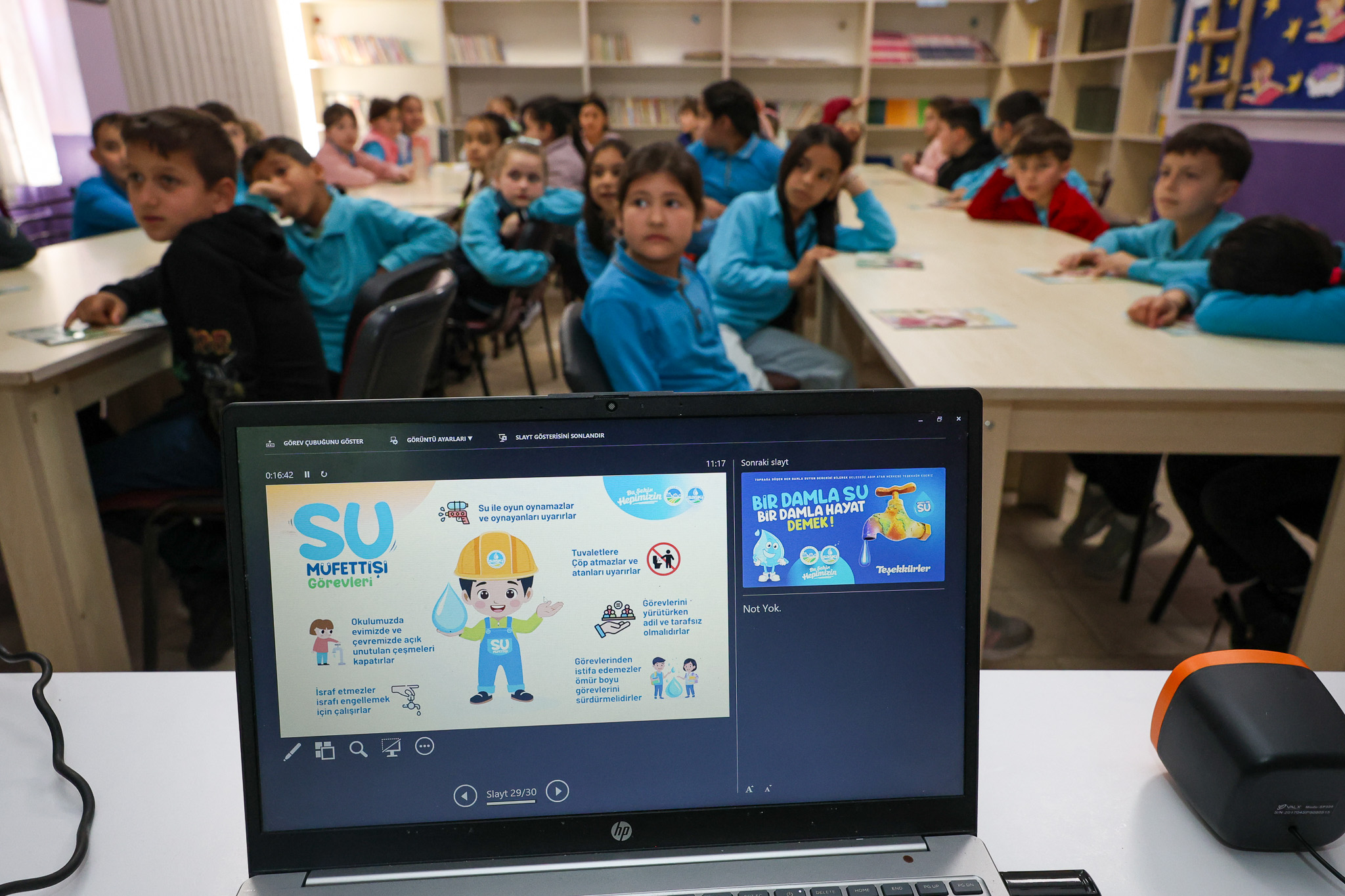 SASKİ, Kütüphane Haftası’nda öğrencilere su sevgisi kazandırdı