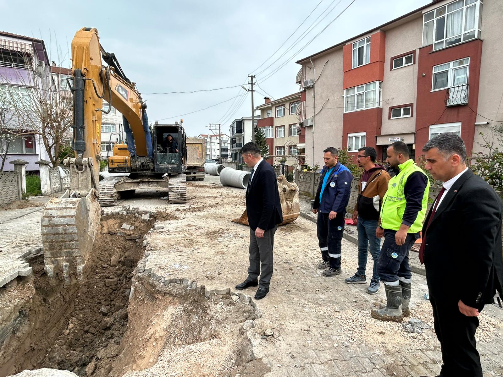 Erenler’in yeni ulaşım koridoruna SASKİ’den 5 kilometrelik yağmur suyu hattı