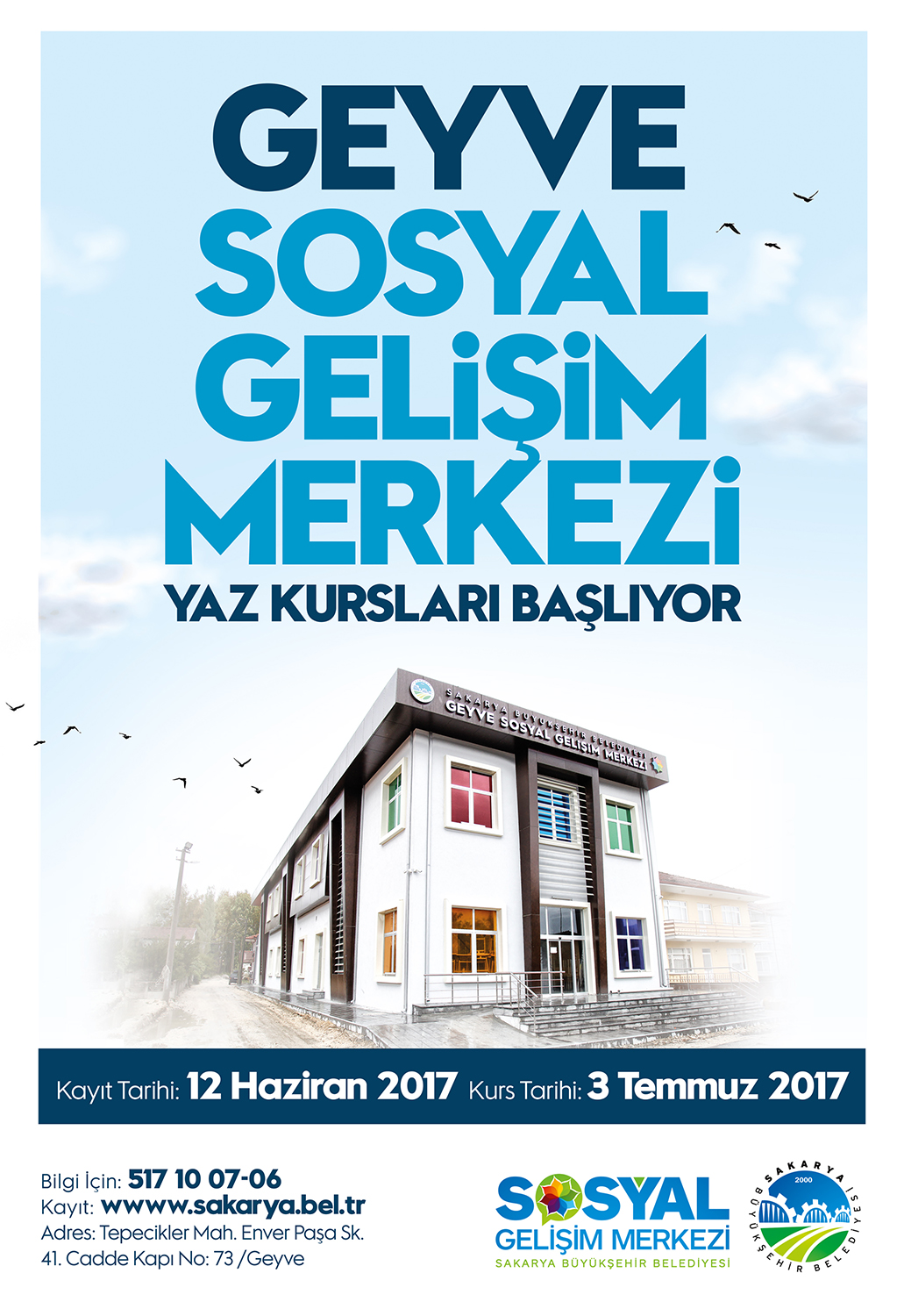 Geyve SGM’de yaz kursu kayıtları başlıyor