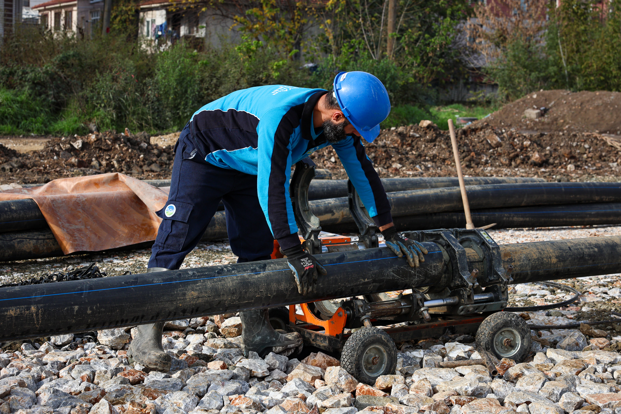 Alparslan Türkeş Caddesi’nde duble yol öncesi altyapı güçlendiriliyor