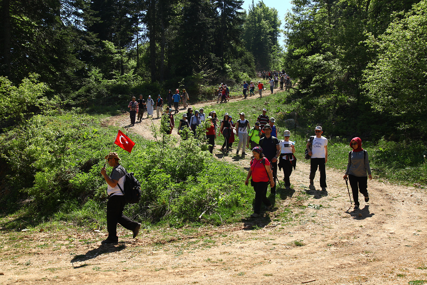 150. yürüyüşe Kıranyurt ev sahipliği yaptı