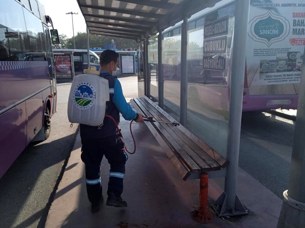 Büyükşehir dezenfekte çalışmalarını sürdürüyor