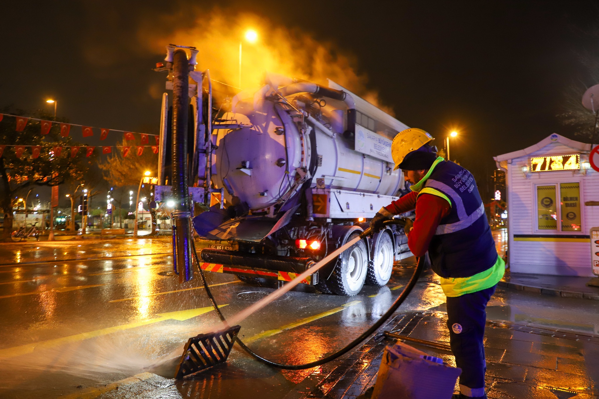 Kuvvetli yağış güçlü altyapı sistemi ve anında müdahale ile kaynaklara iletildi