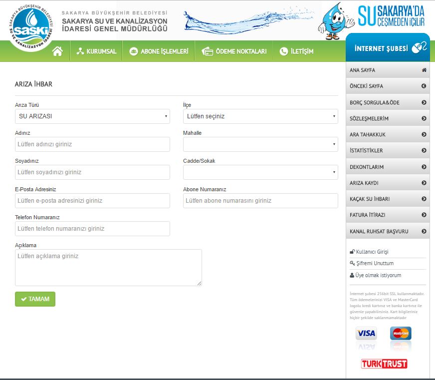 SASKİ’nin abone sistemi Türkiye’ye örnek