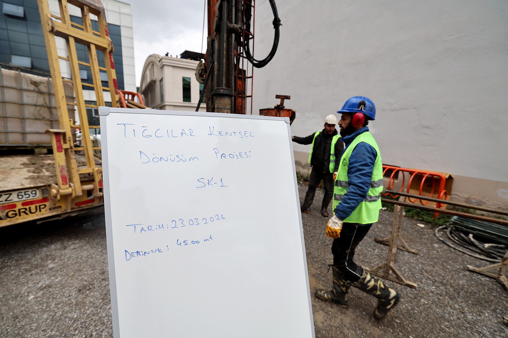 Tığcılar’da kentsel dönüşüm sondaj çalışmalarıyla başladı