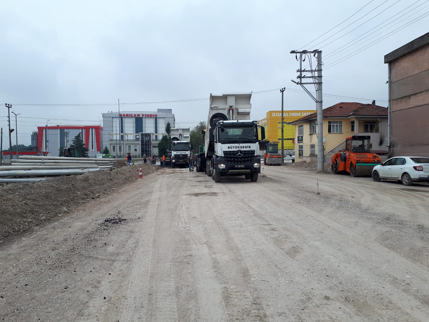 Yıldırım Beyazıt Caddesi’nde altyapı tamam sıra asfaltta