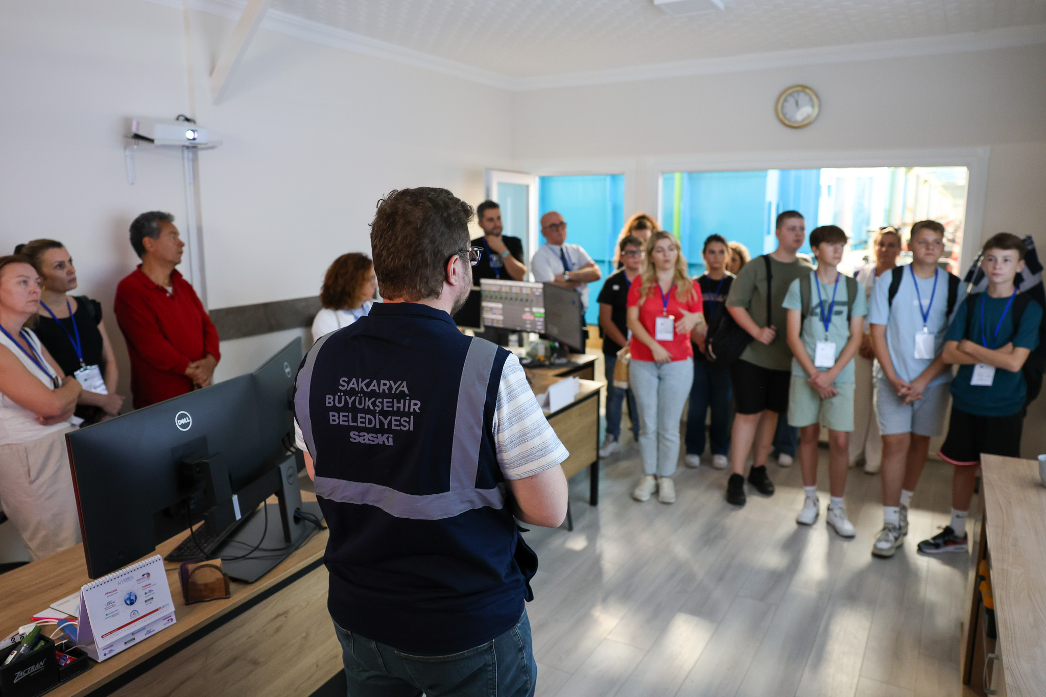 Yabancı öğretmen ve öğrenciler su arıtma süreçlerine tanıklık etti