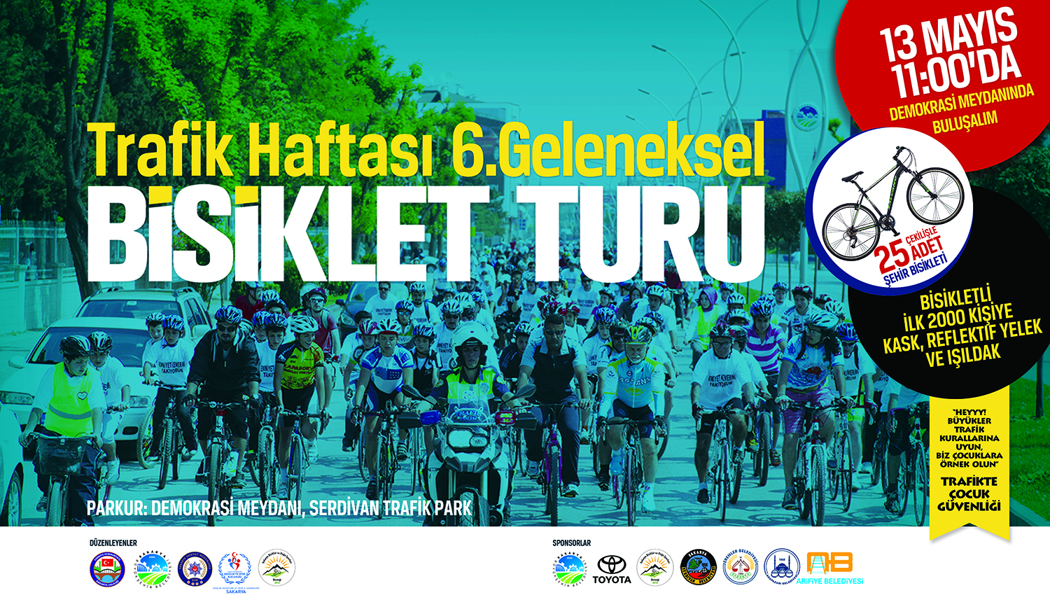 Pedallar Trafik Haftası için çevrilecek