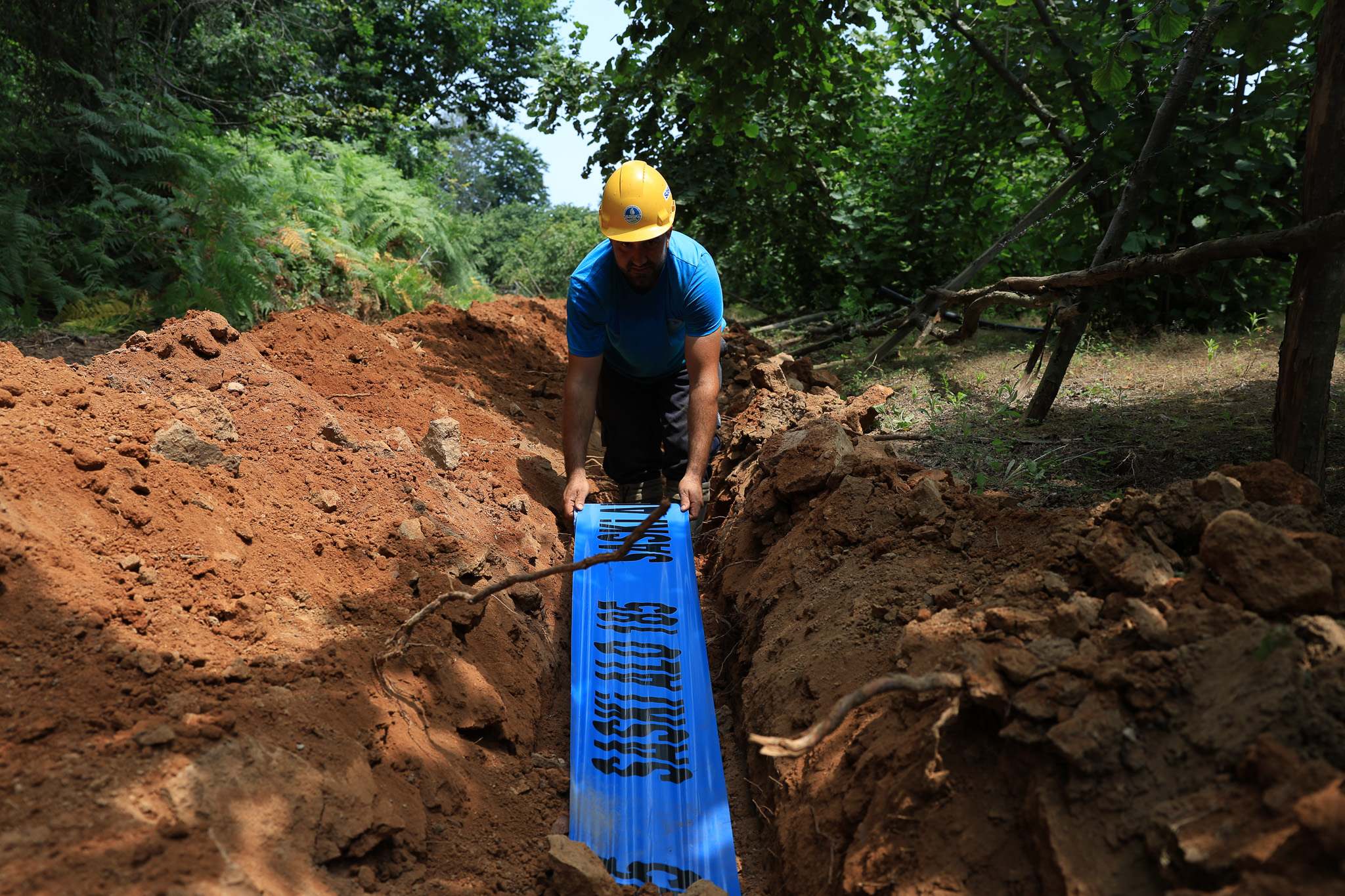 Aziziye Mahallesi’nin yeni içme suyu hattında çalışmalar tamamlandı